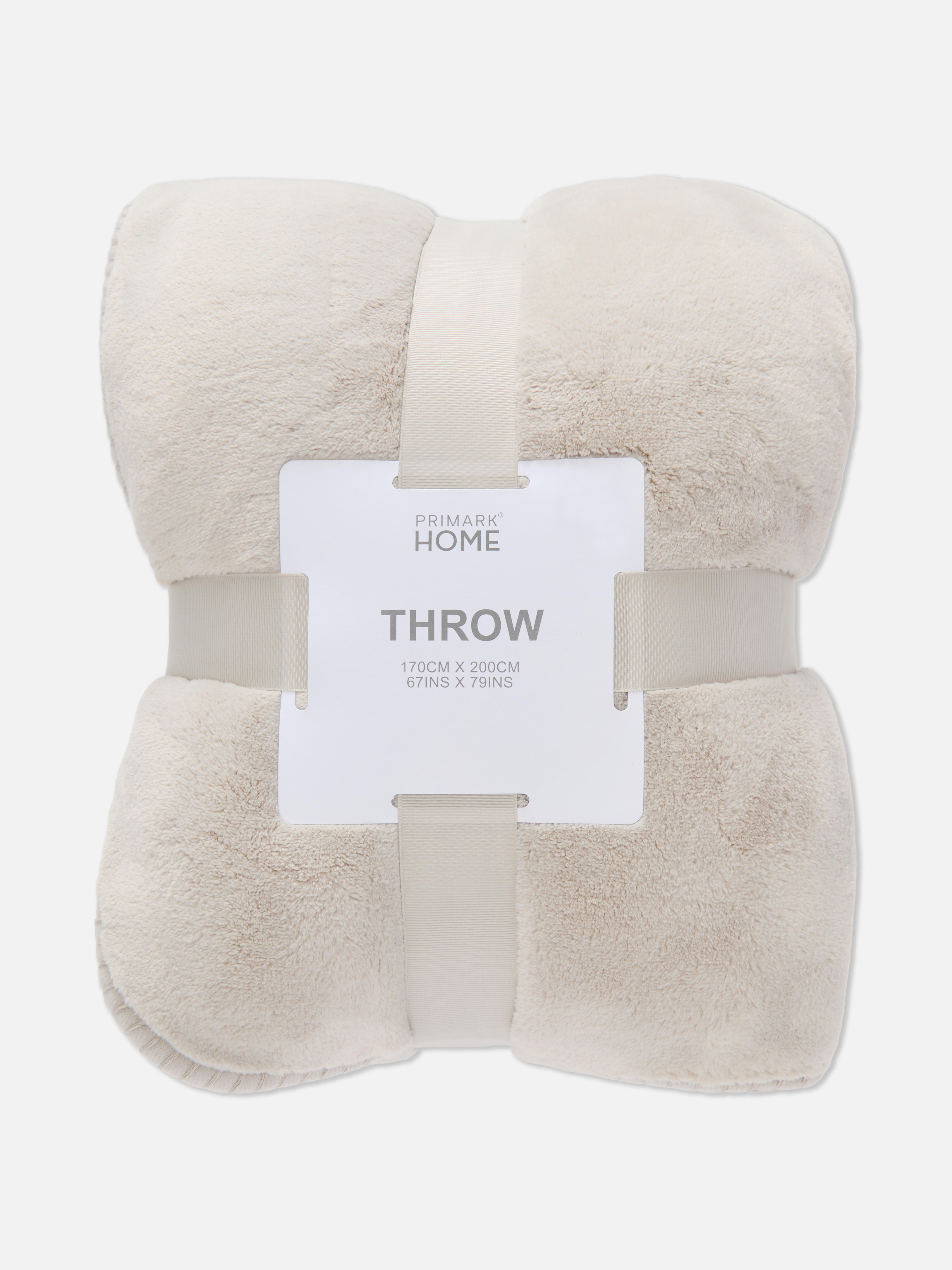 Blanket Stitch Trim Throw