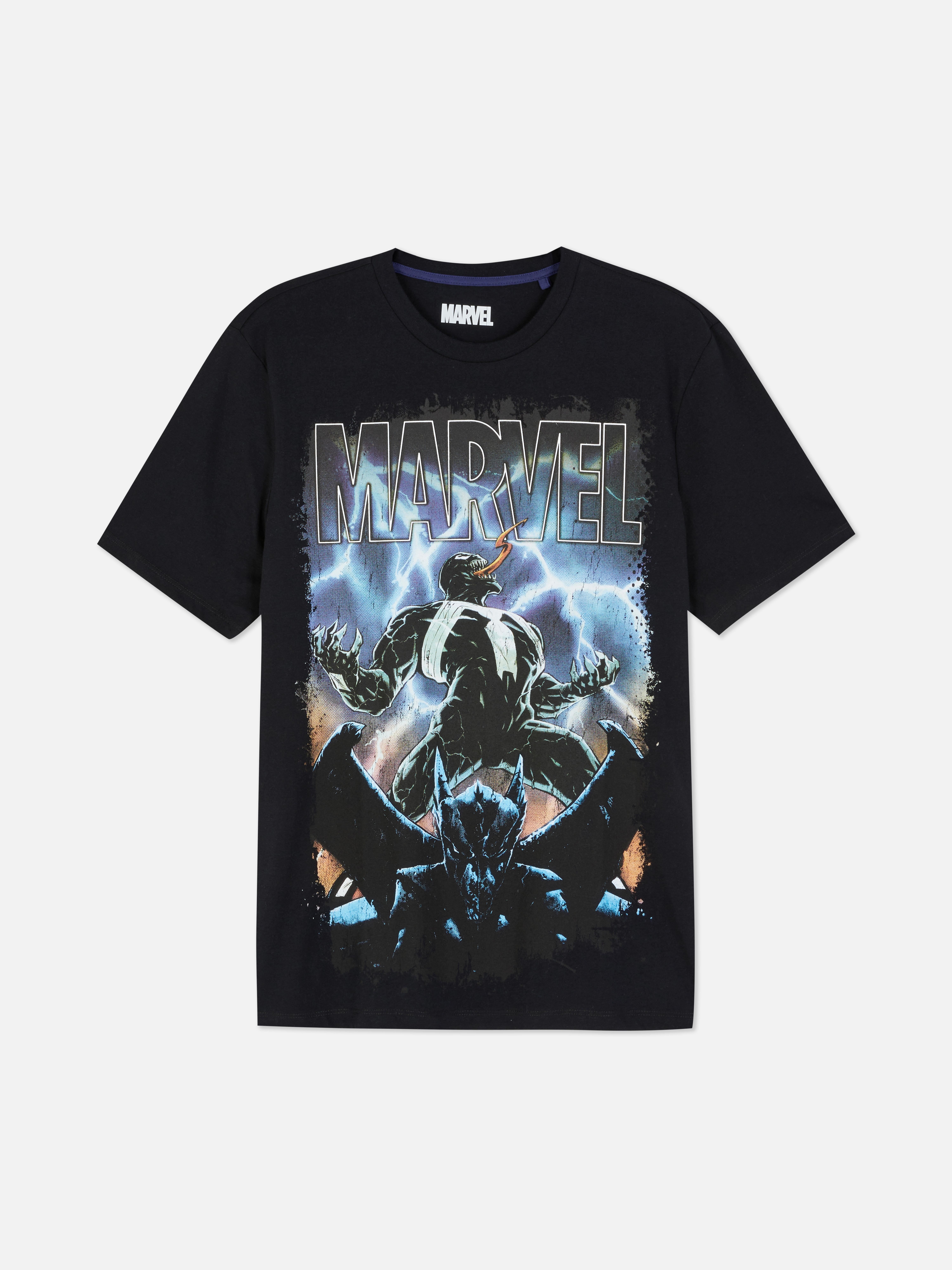 Mens Black MARVEL Spider Man Venom T Shirt Primark
