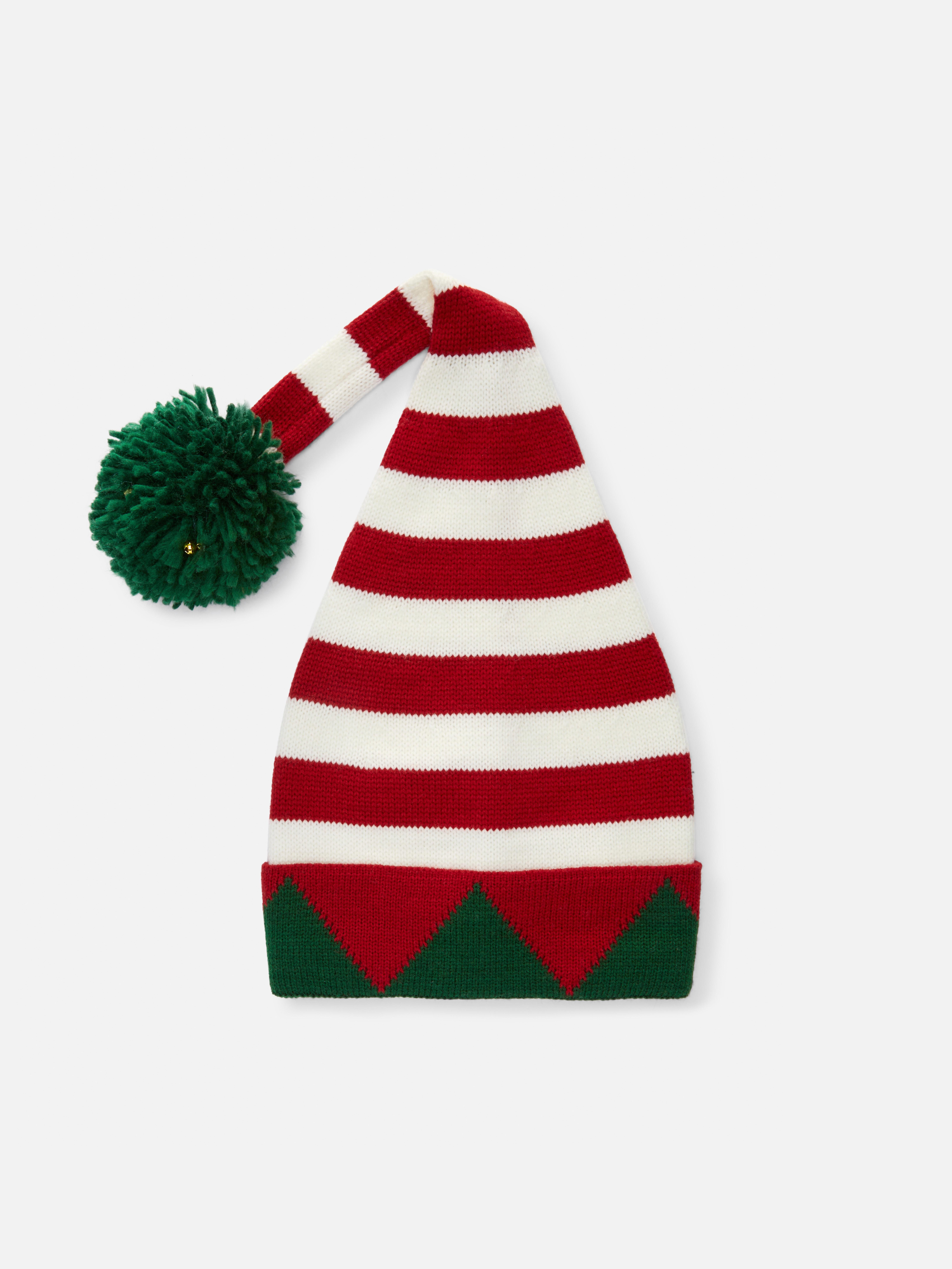 Womens Red Elf Bobble Hat Primark