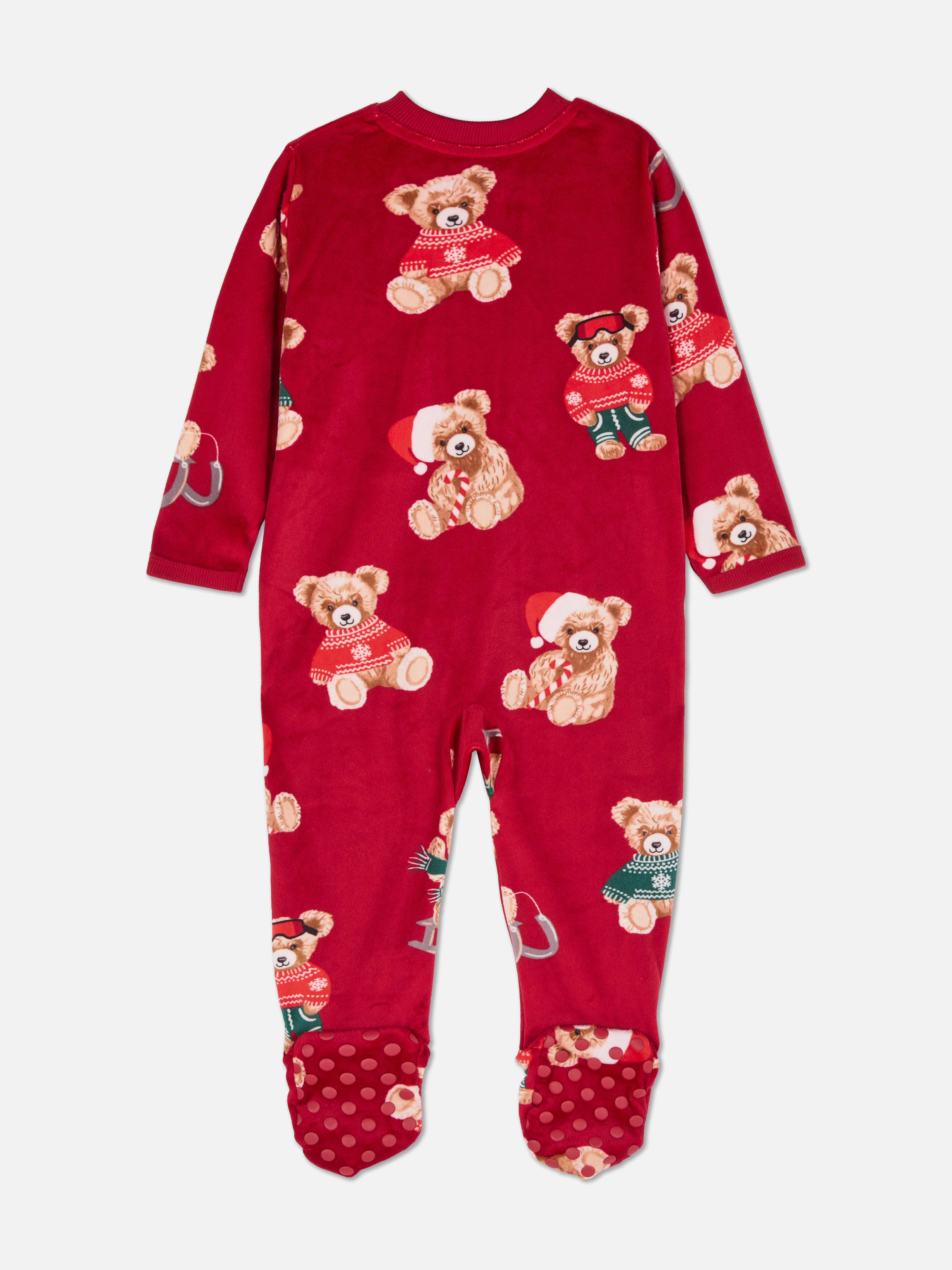 6-36mths | Baby's Bear Family Twinning Sleepsuit
