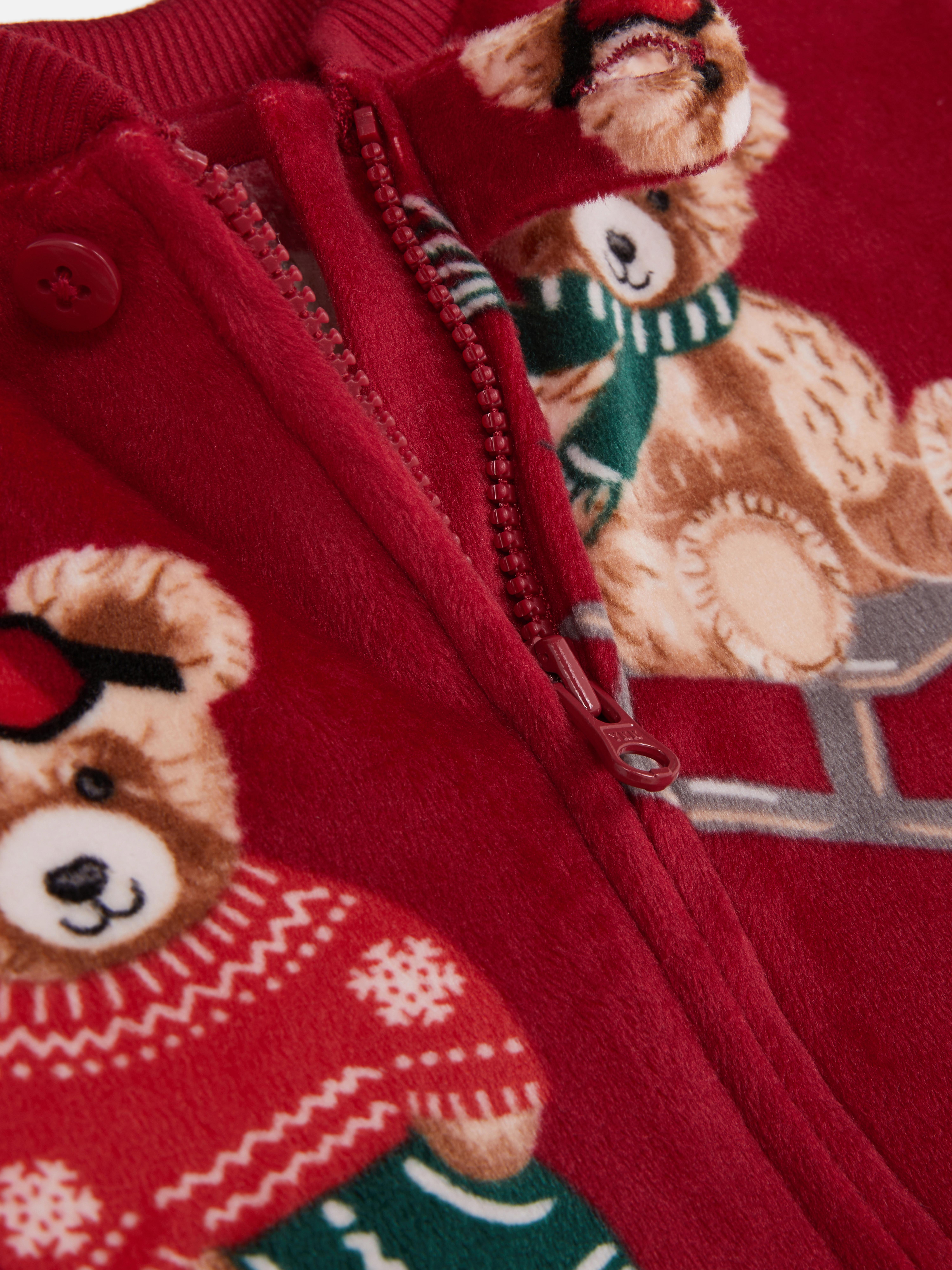 6-36mths | Baby's Bear Family Twinning Sleepsuit