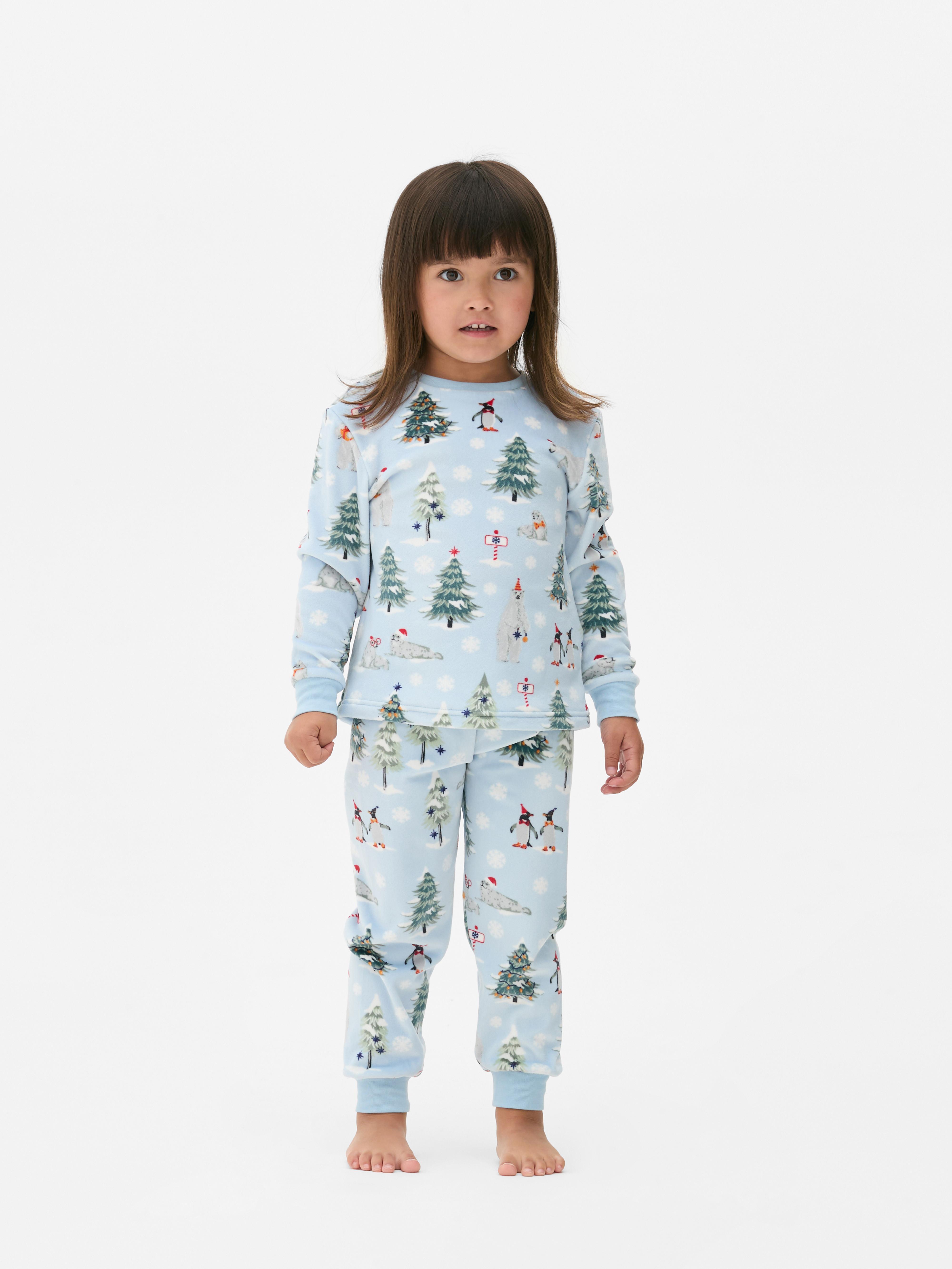 Kids fleece christmas pyjamas sale