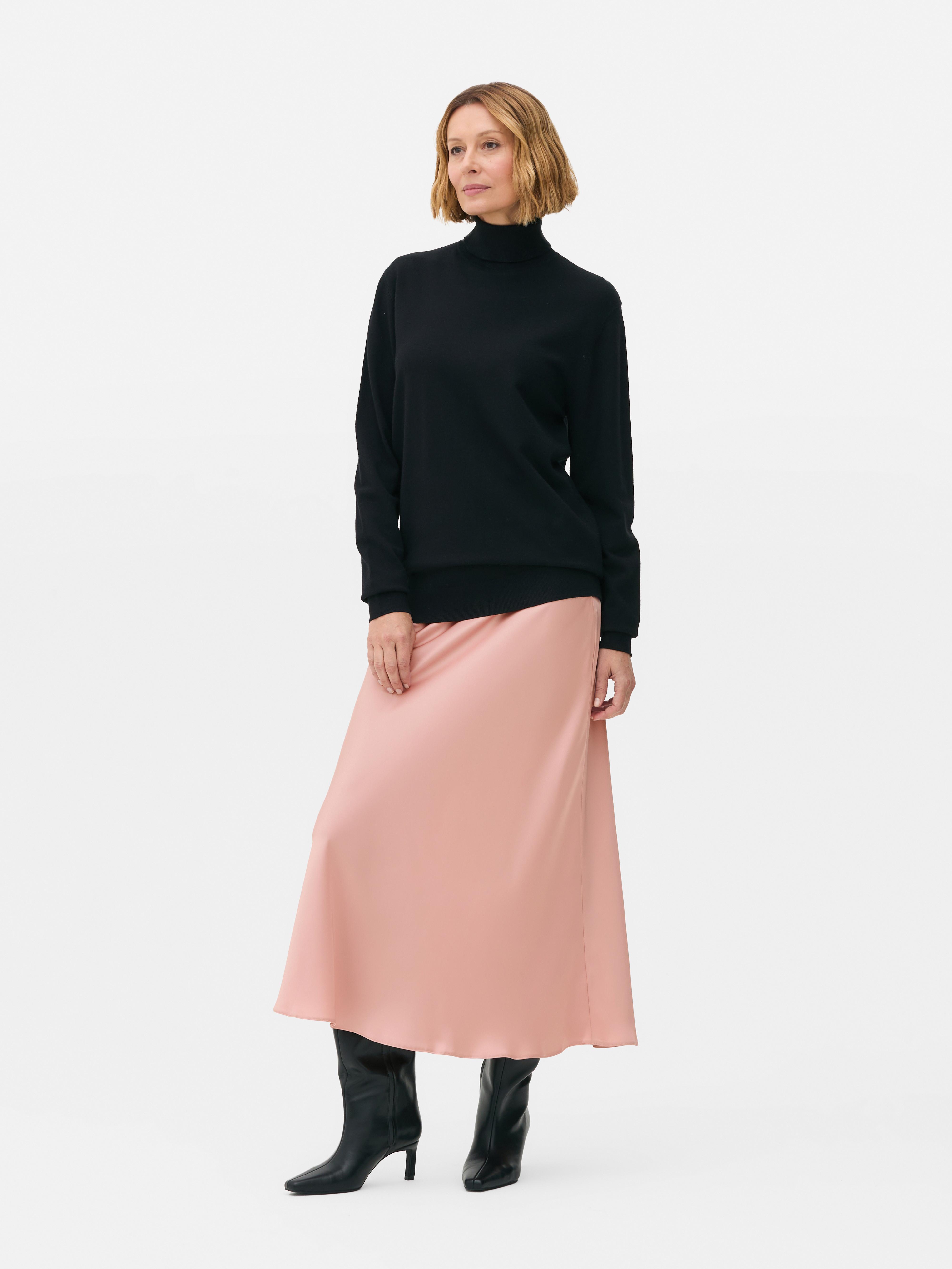 Pink denim skirt primark hotsell