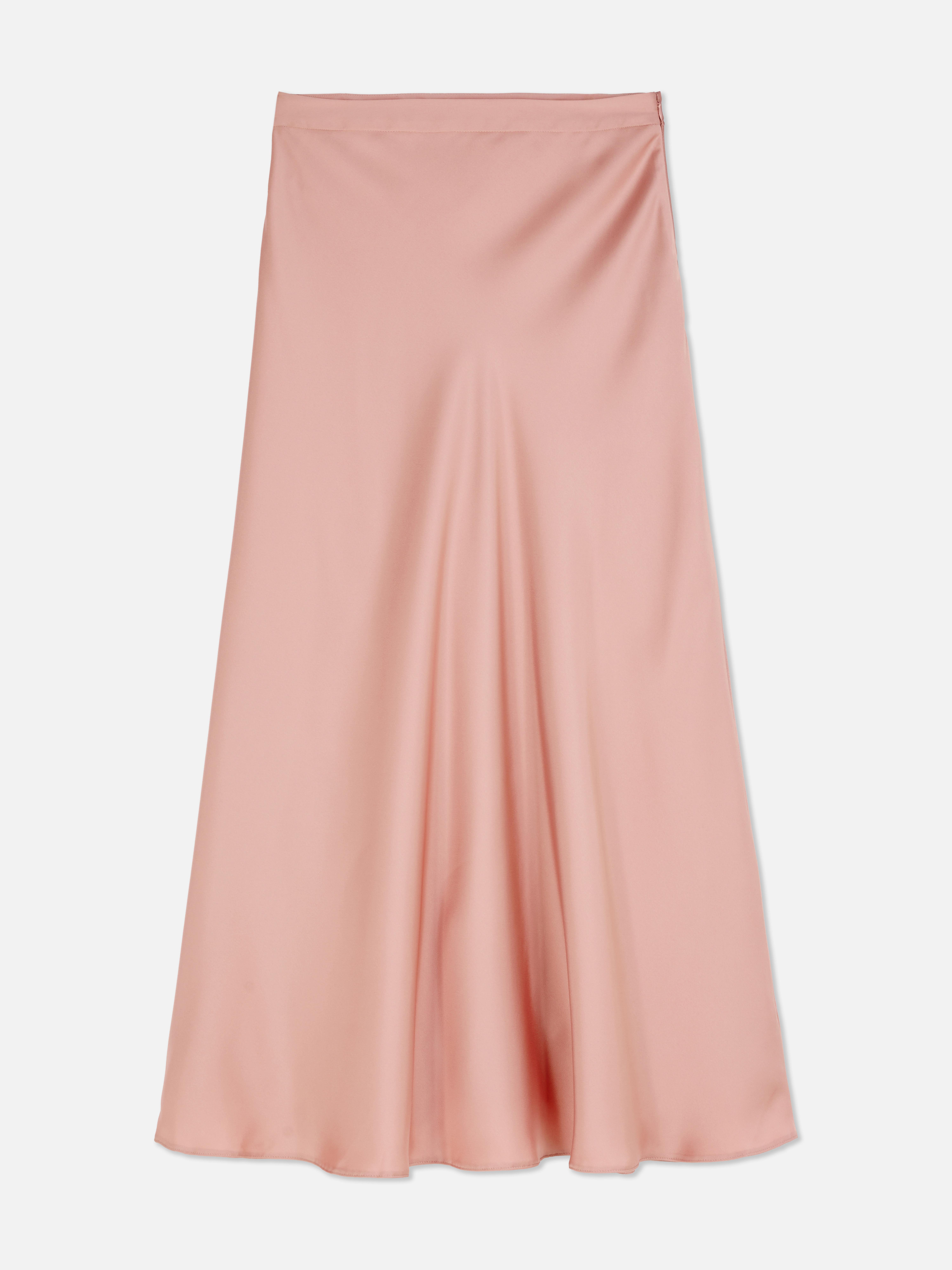 Pink pleated midi skirt primark hotsell