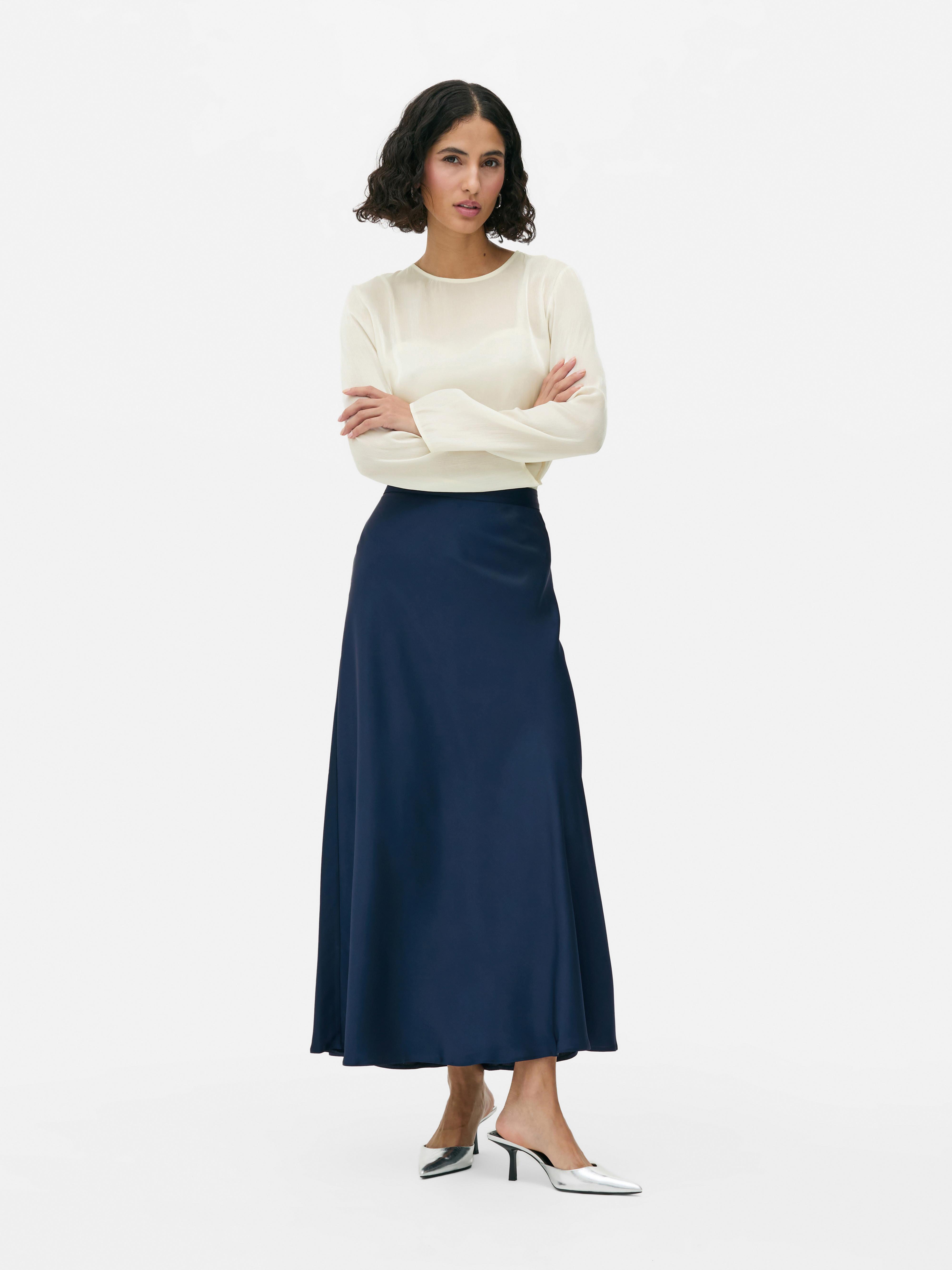 Pleated maxi skirt primark hotsell