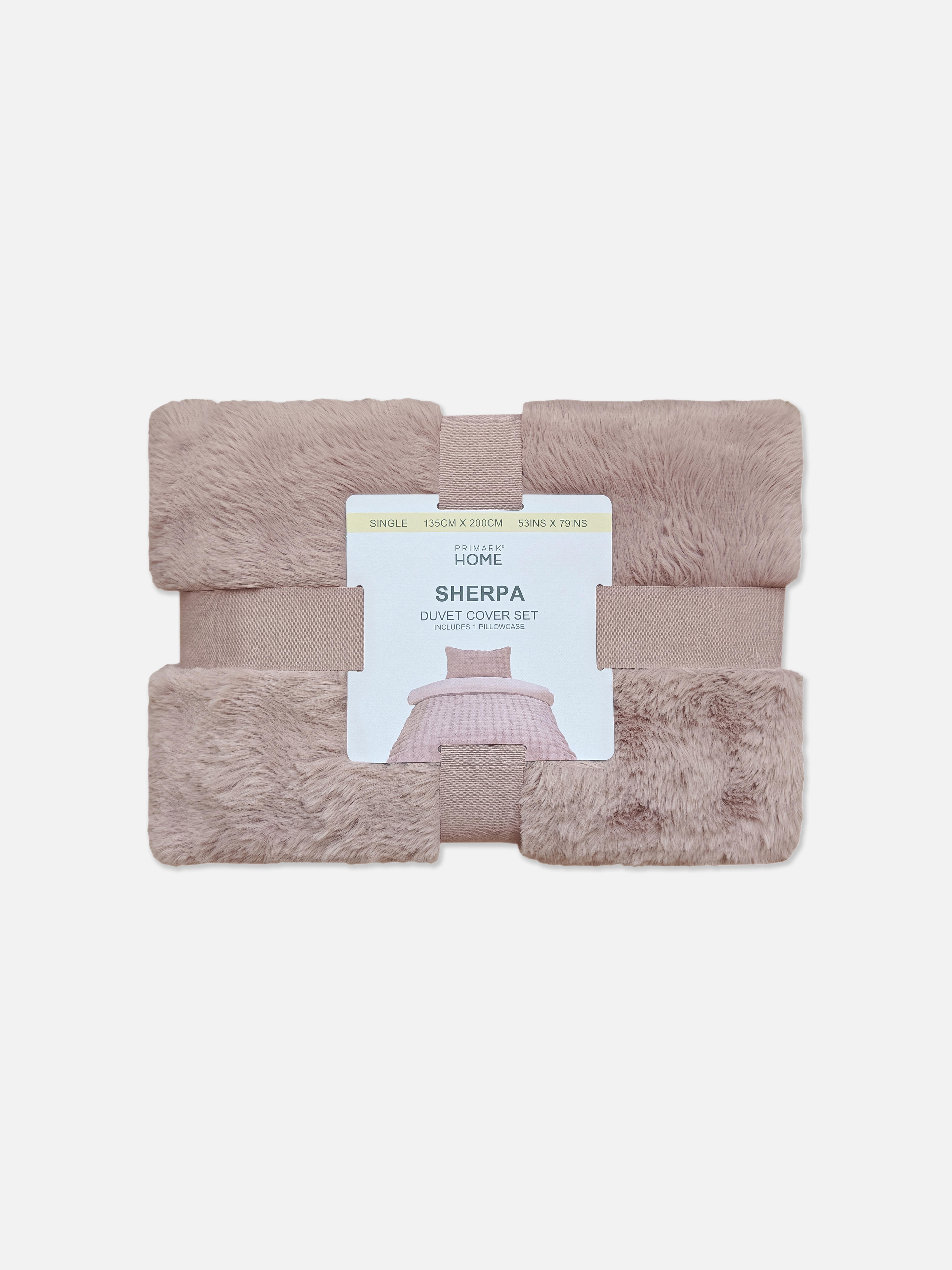 Pink Bubble Texture Fleece Single Duvet Cover Set Penneys