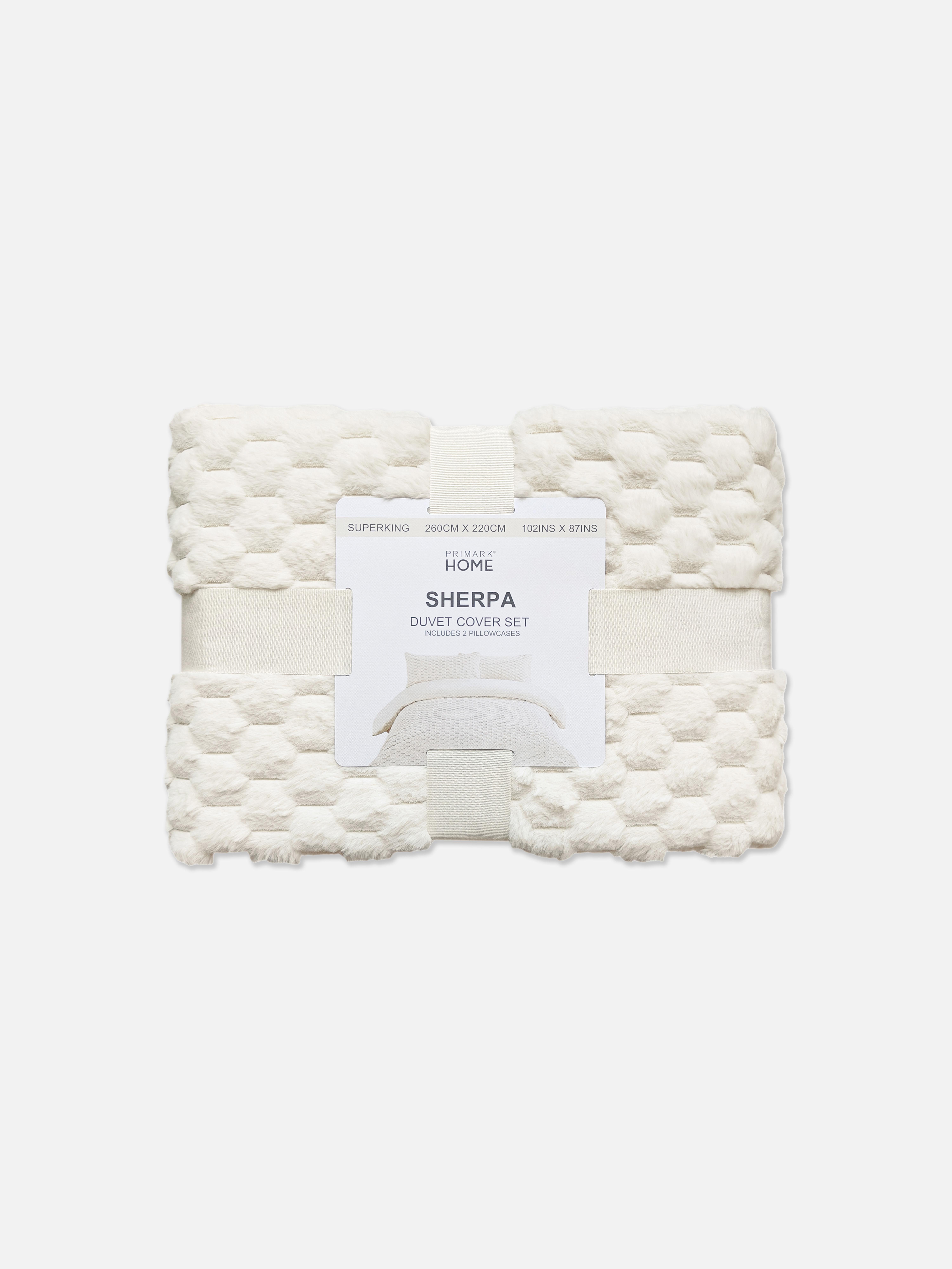 Cream Texture Super King Duvet Cover Set Penneys
