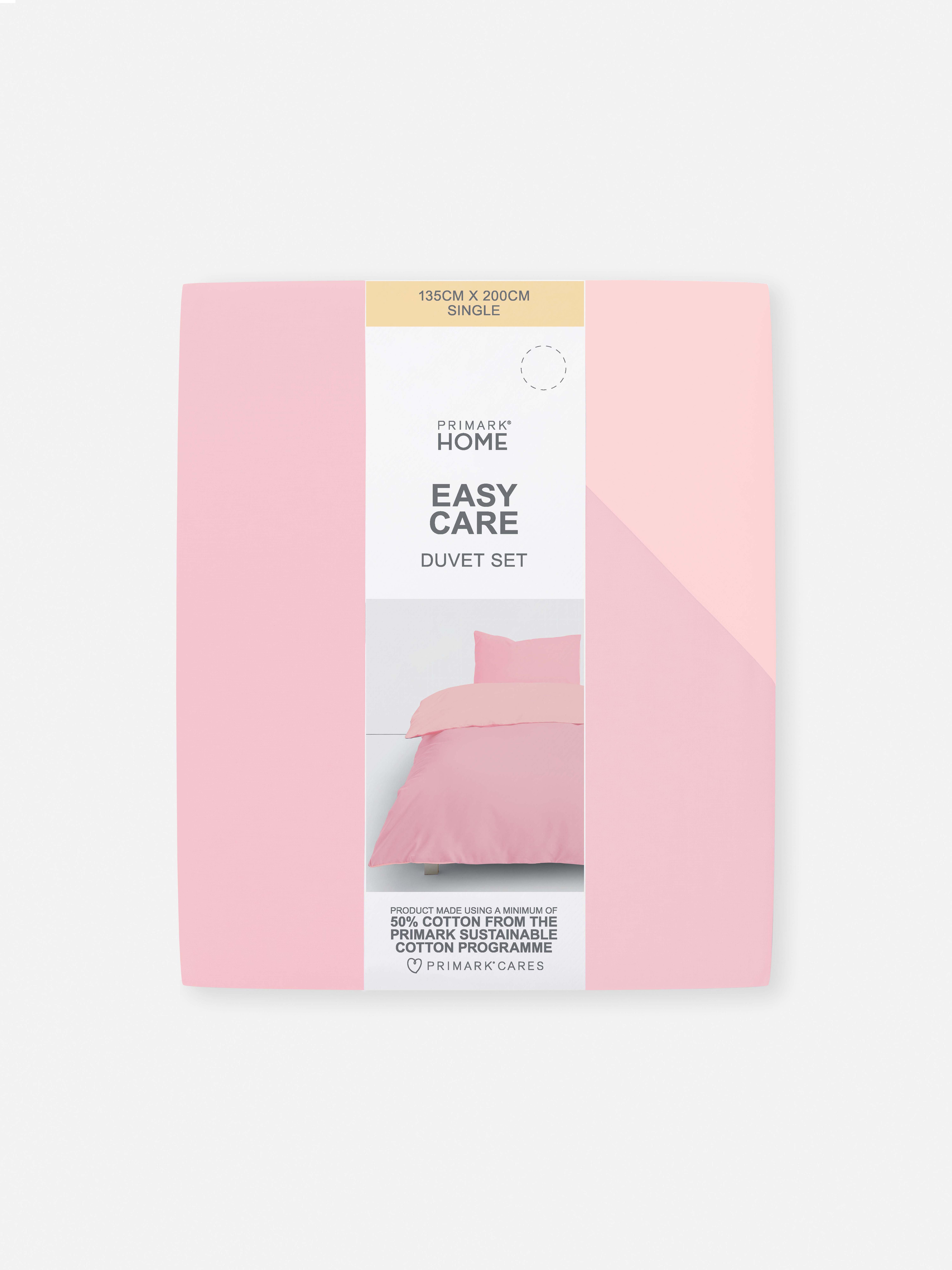 Reversible Colour Single Duvet Cover Set