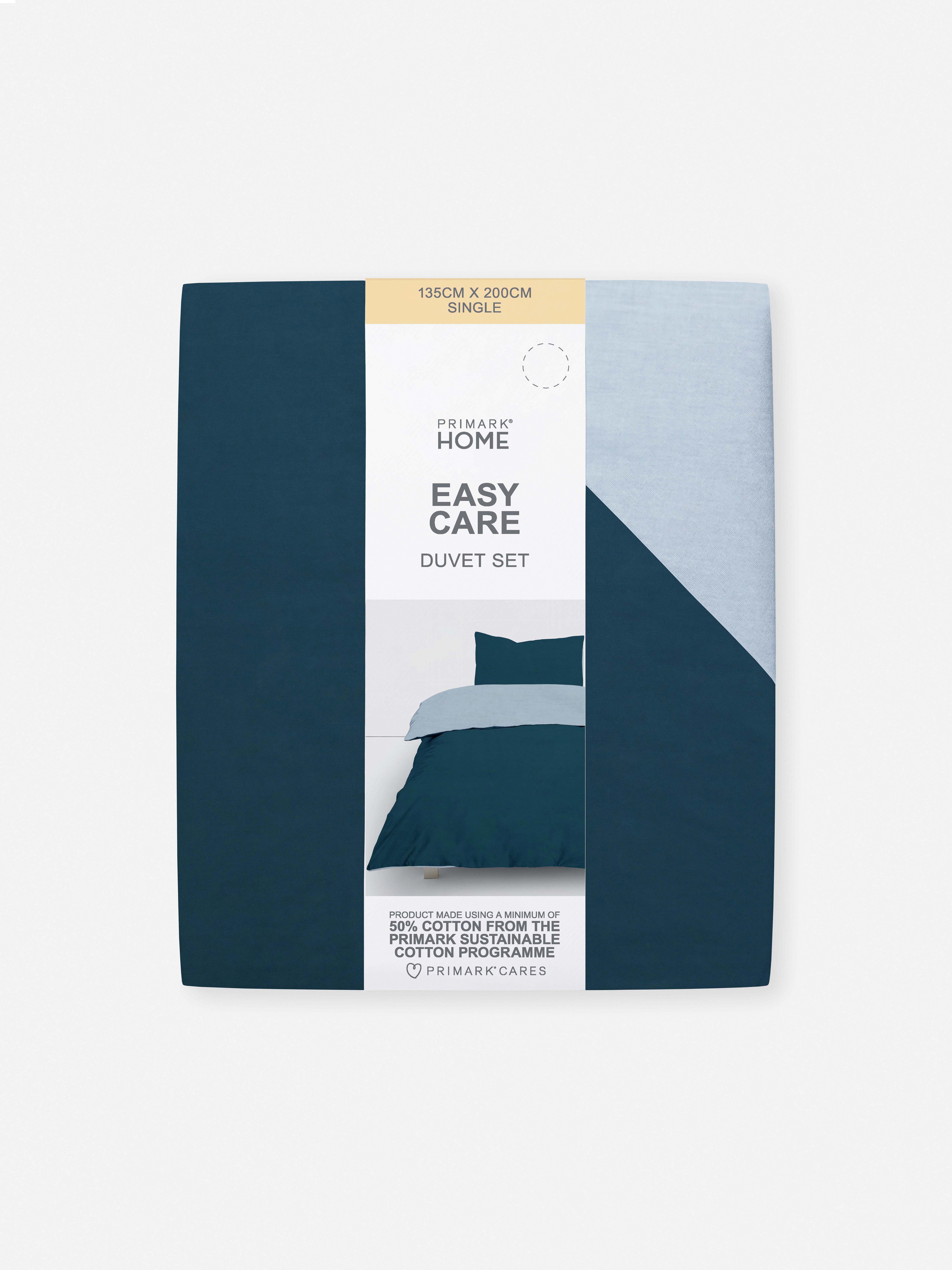 Reversible Colour Single Duvet Cover Set