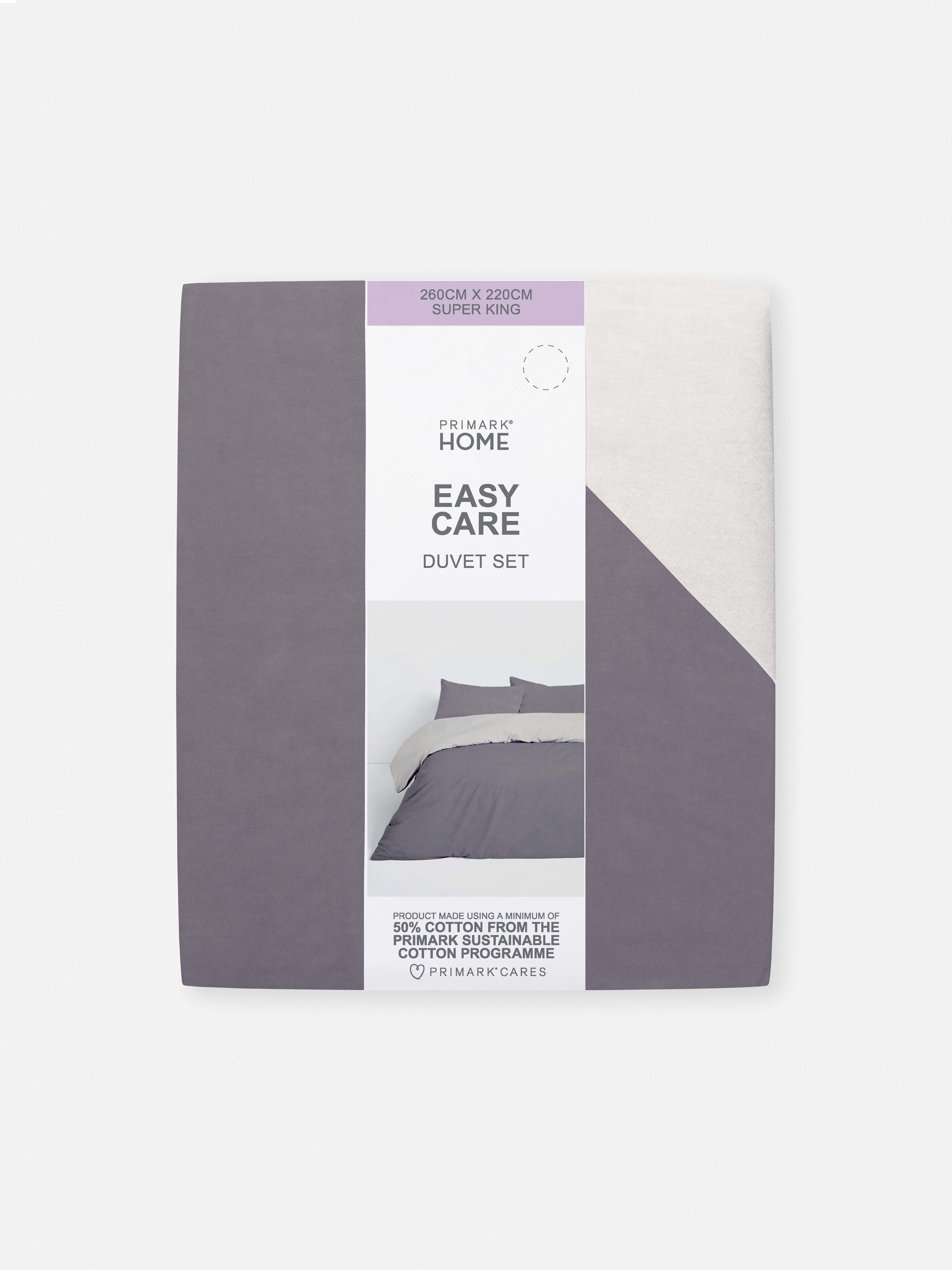 Reversible Super King Duvet Cover Set