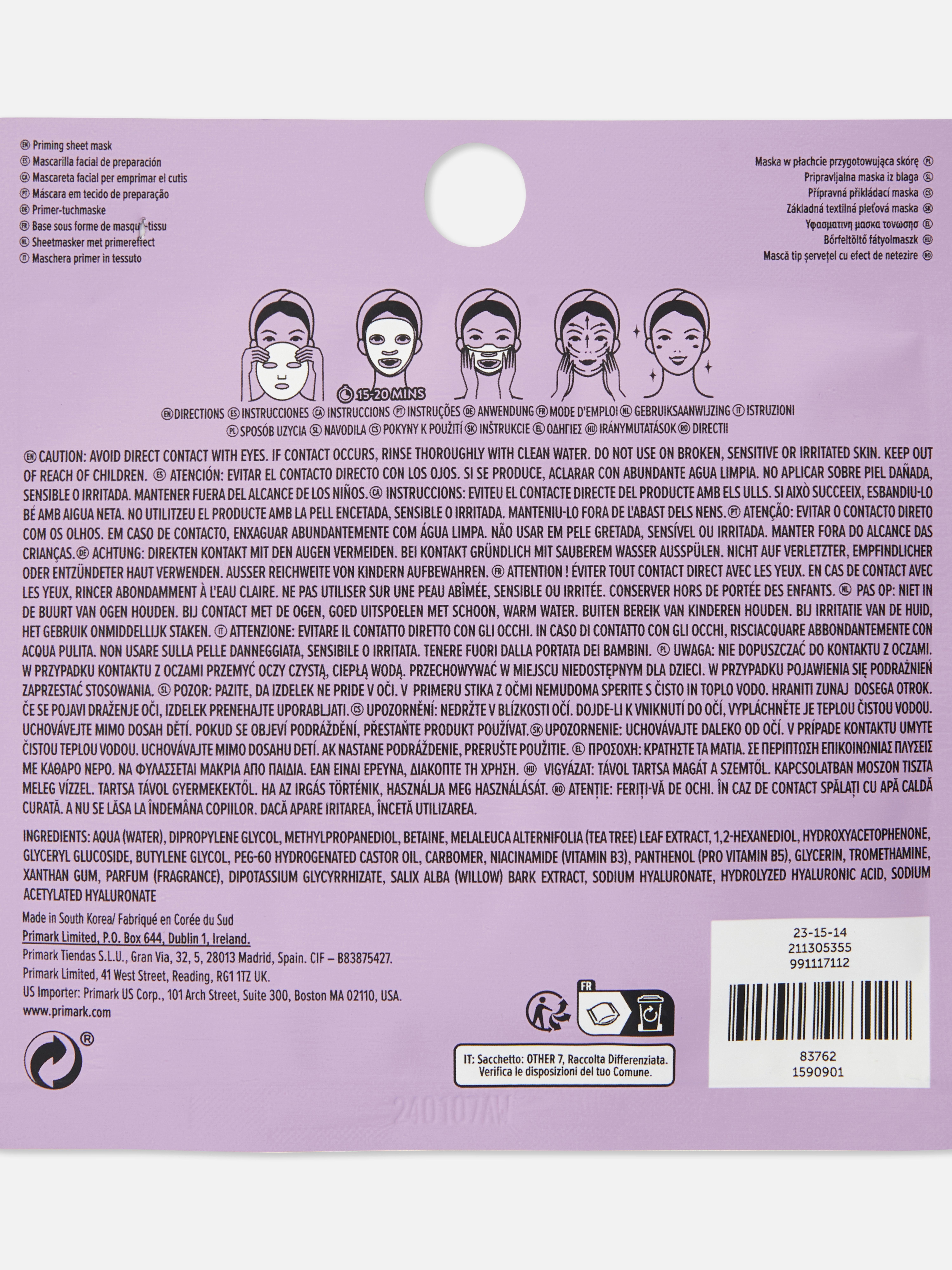 PS... Prep + Perfect Pore-Refining Sheet Mask