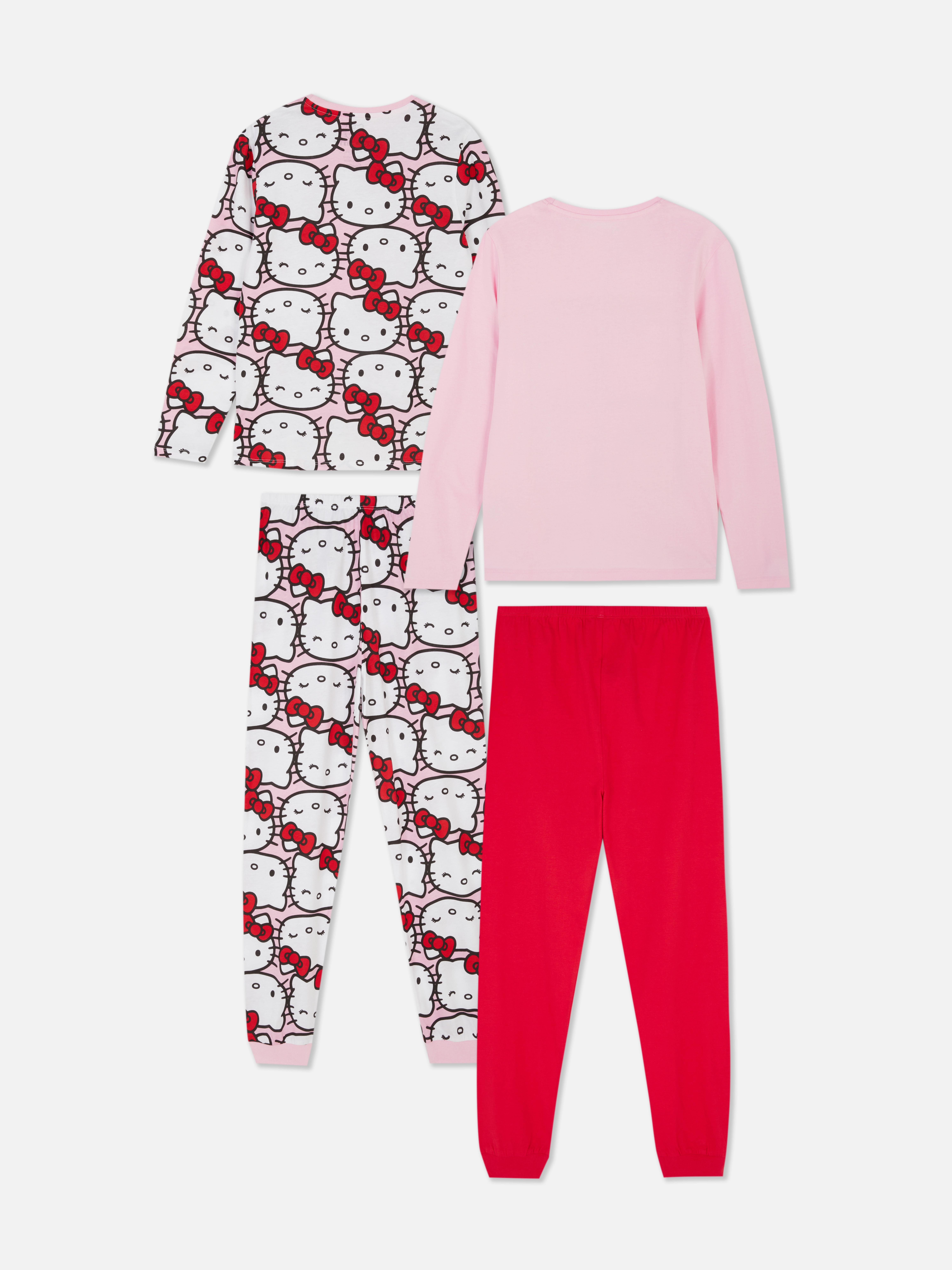 Girls Pink 2pk Hello Kitty Long Pyjamas Primark