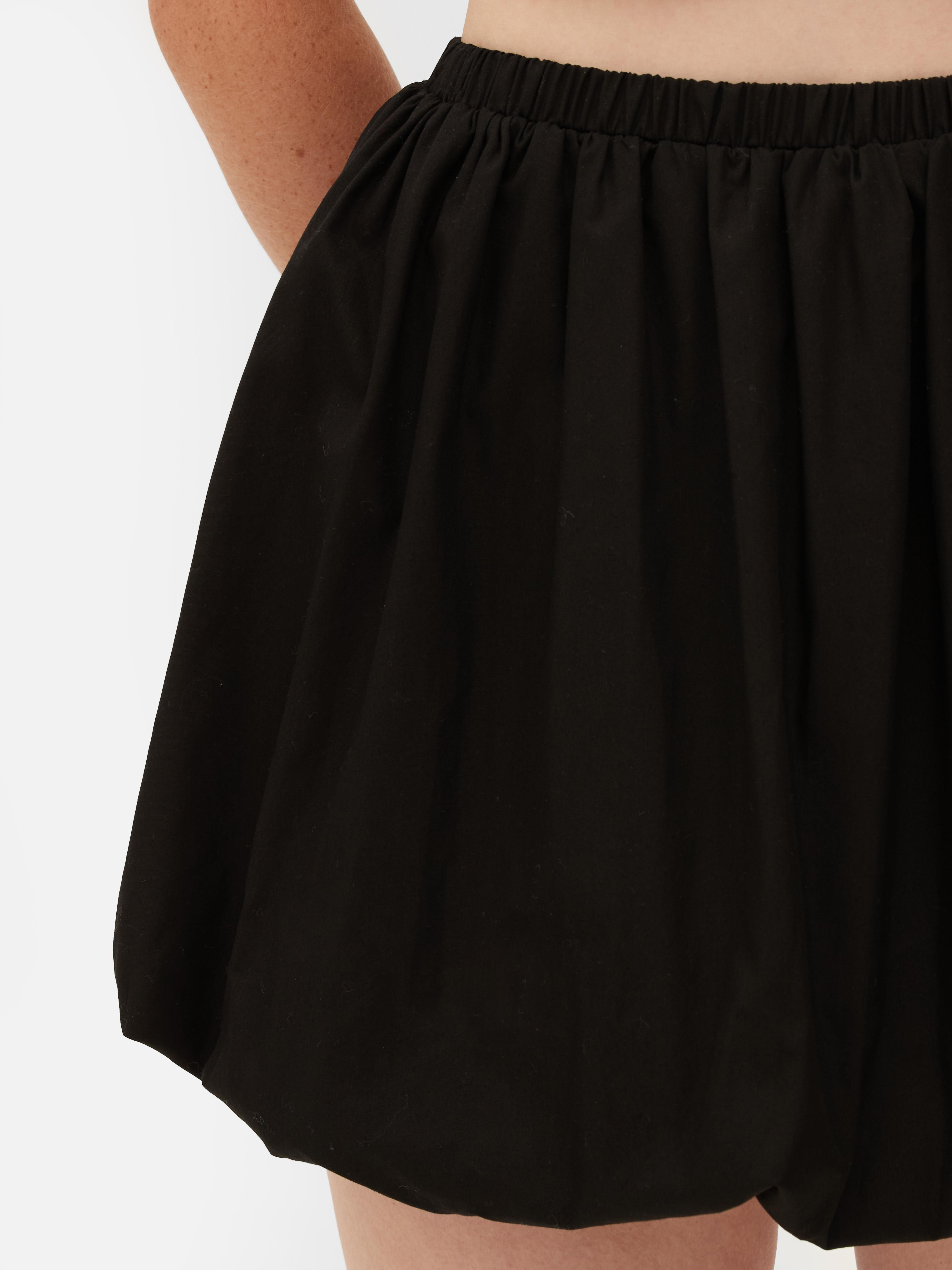 Women s Black Bubble Hem Mini Skirt Primark