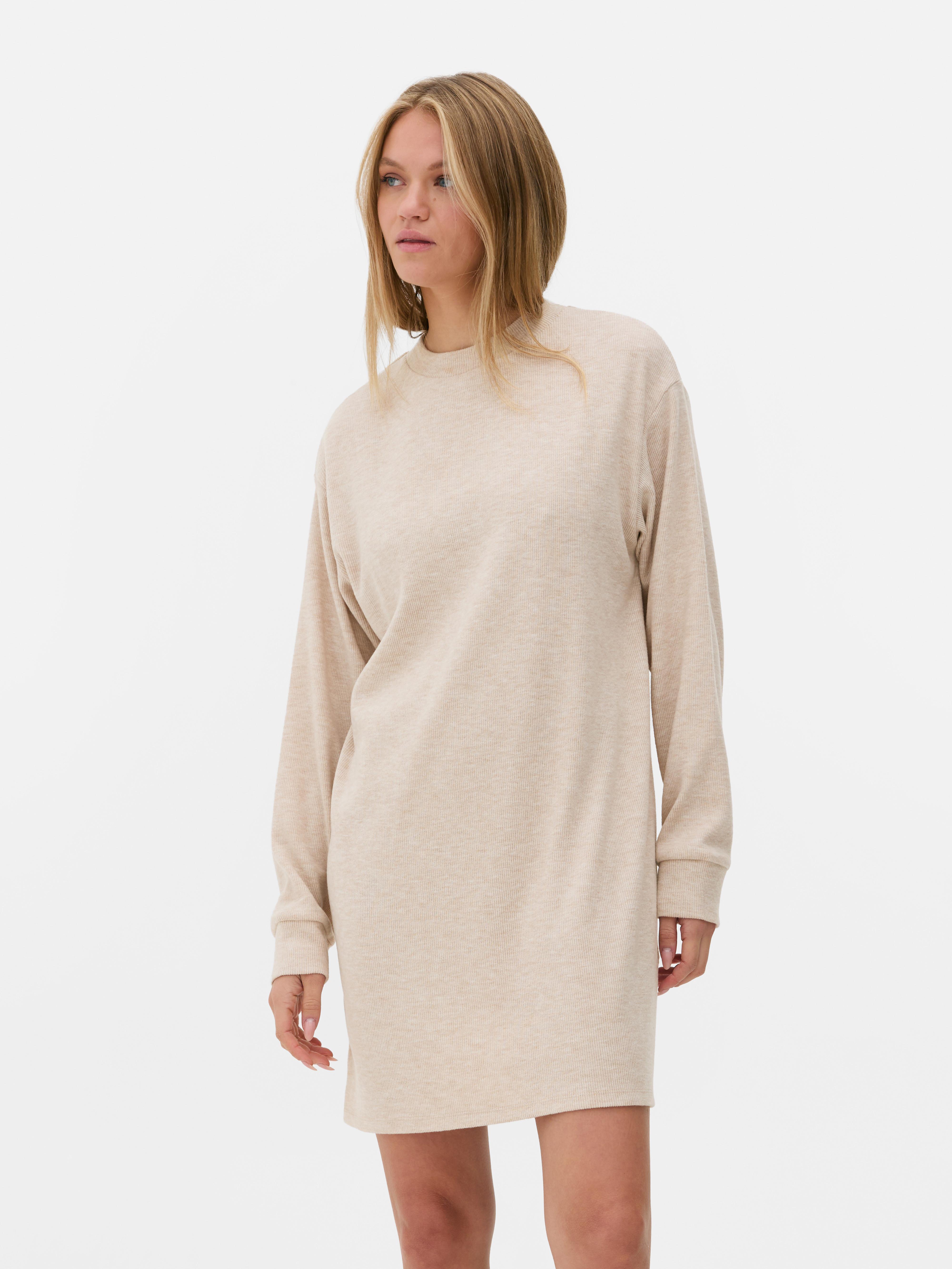 Women s Natural Mini Sweater Dress Primark