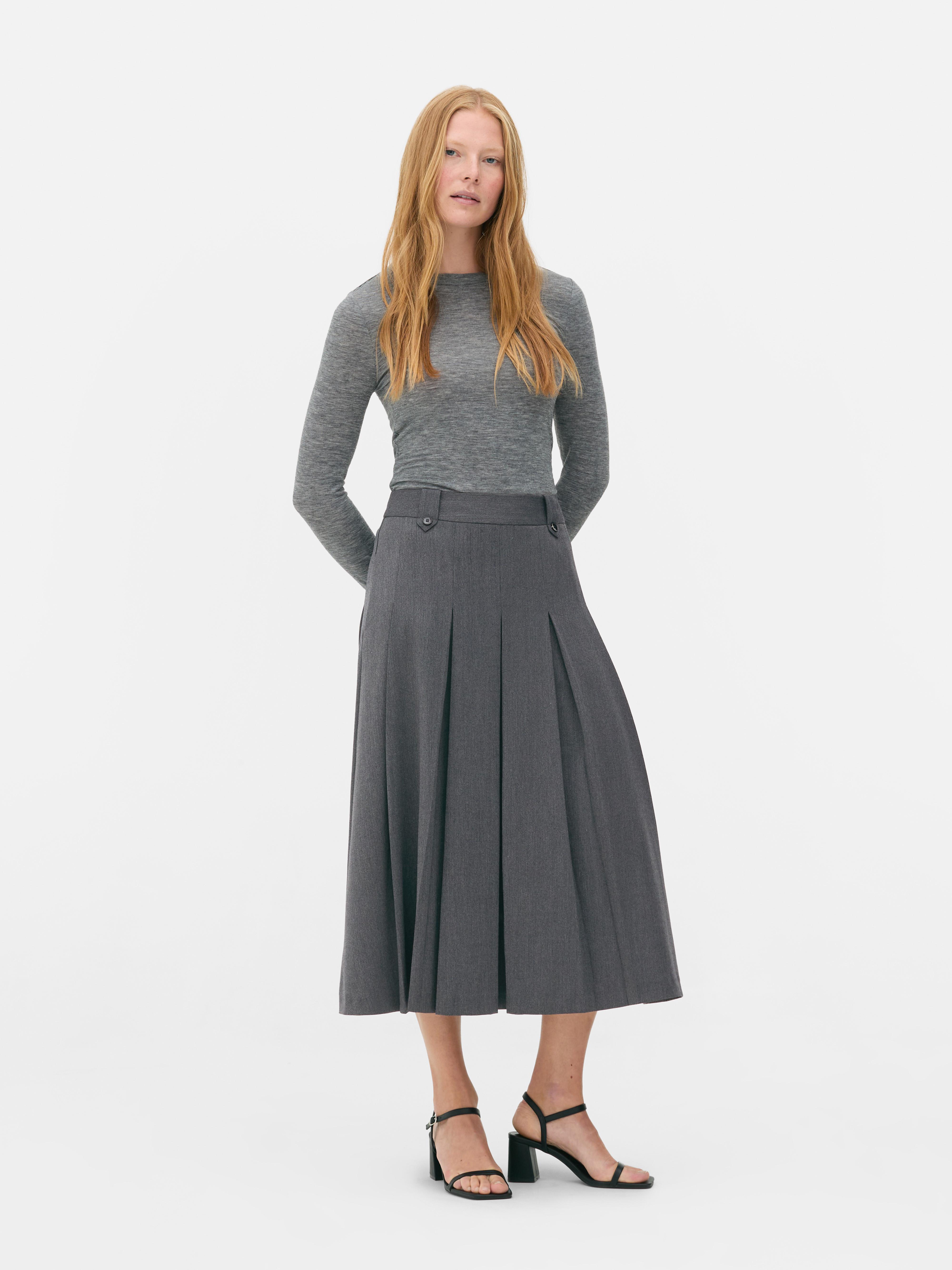 Grey skirt primark hotsell