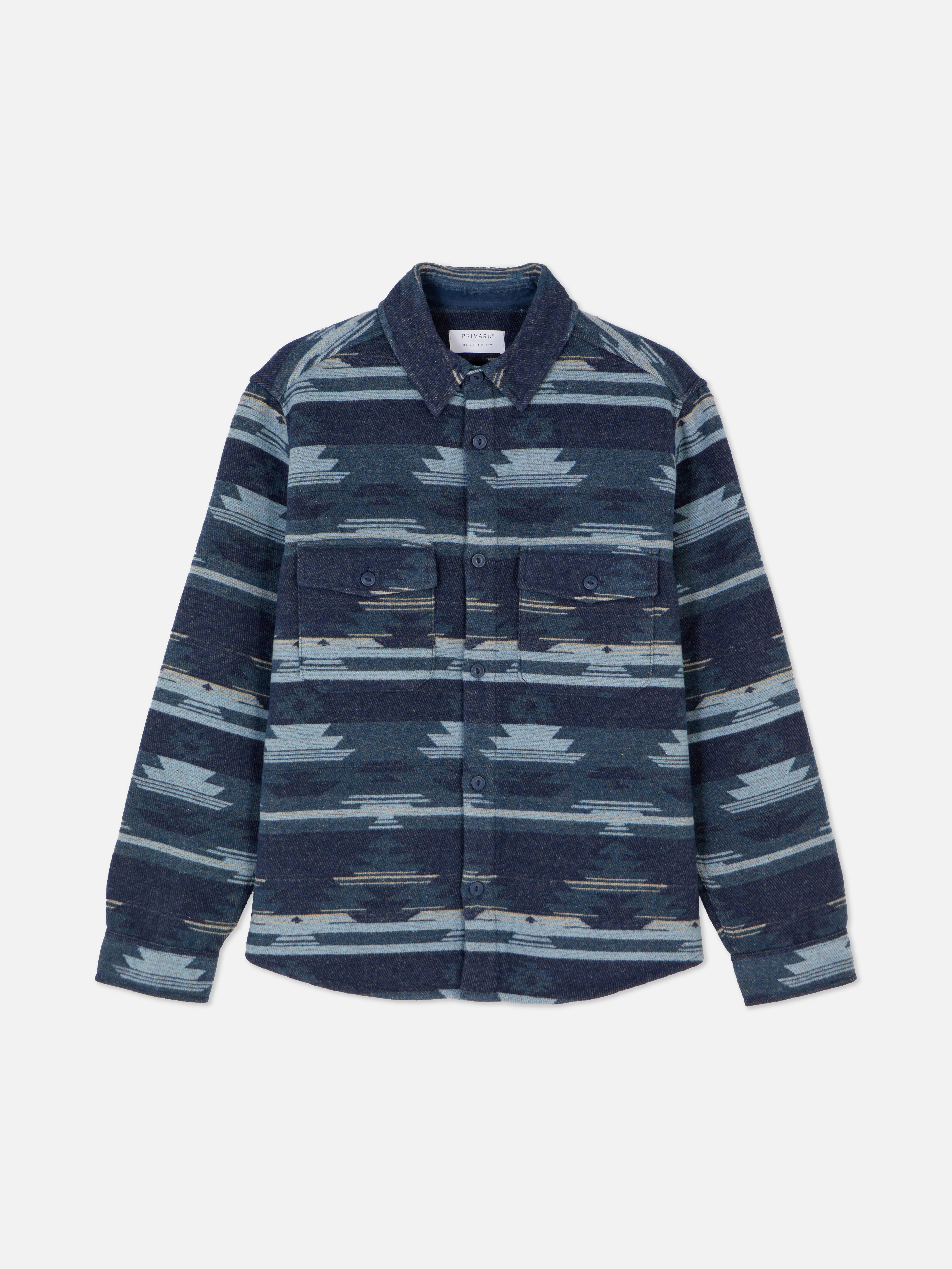 Overshirt met geometrisch patroon