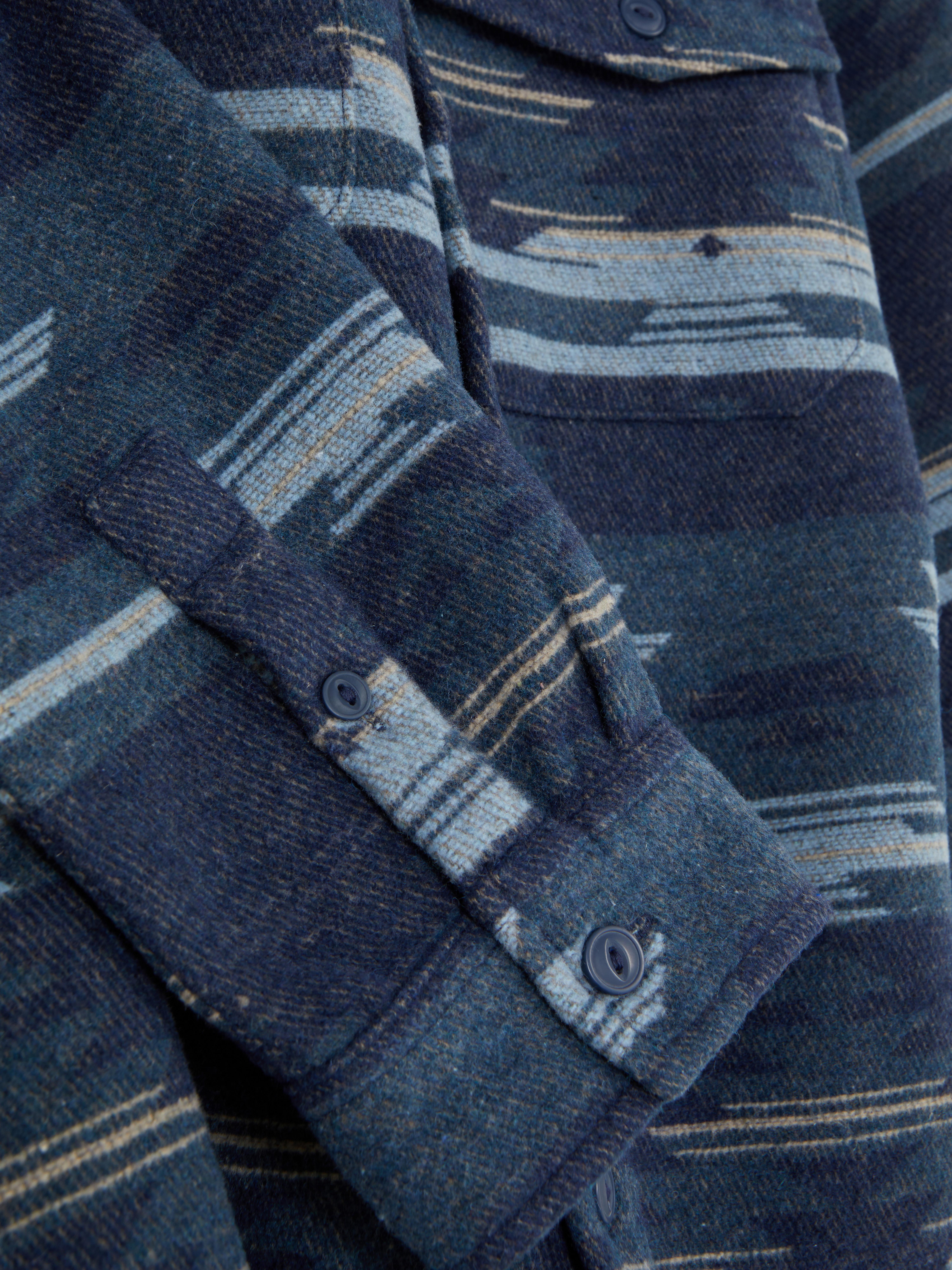 Overshirt met geometrisch patroon