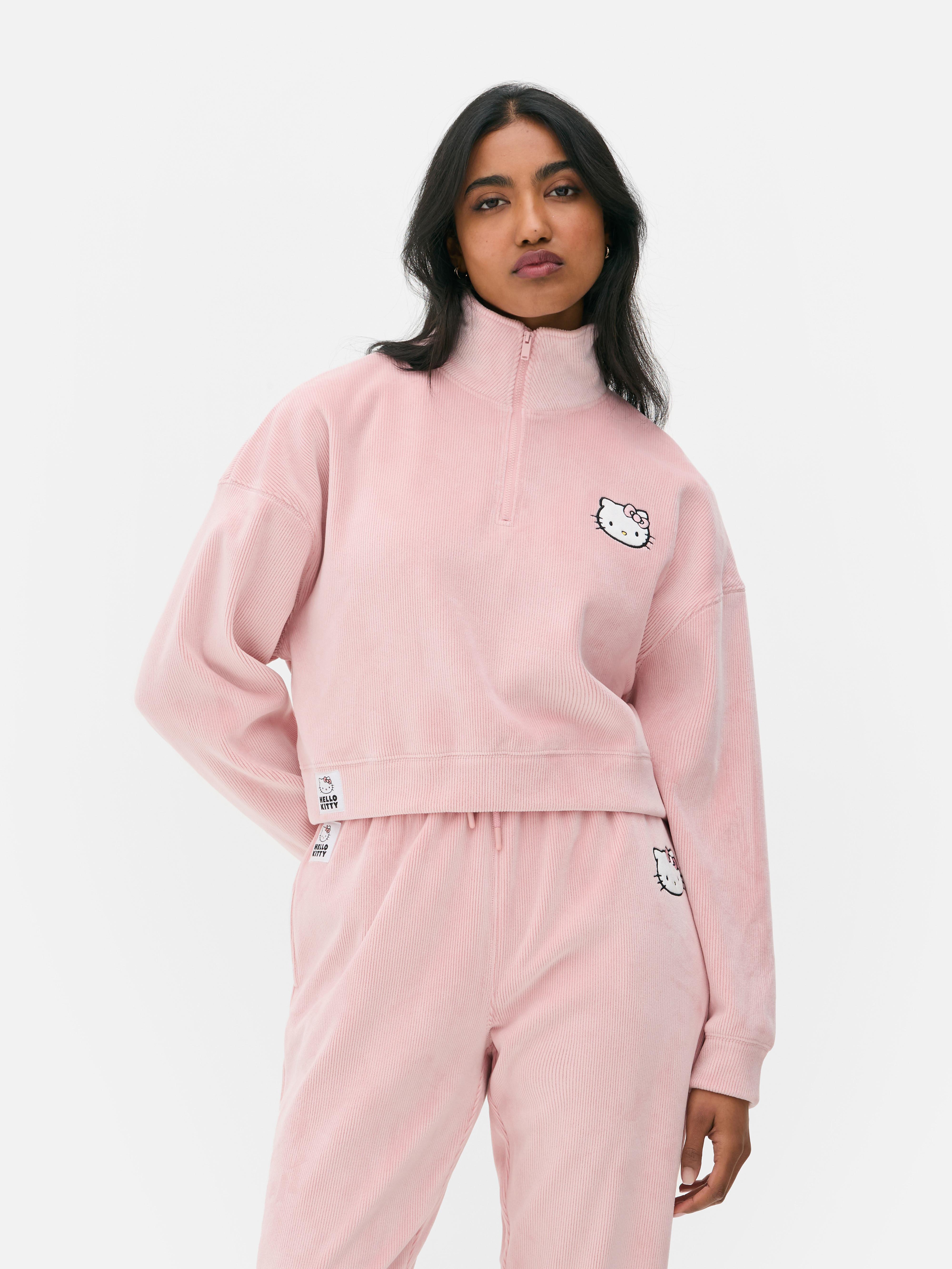 Women's Pink Hello Kitty Velour Sweatshirt | Primark