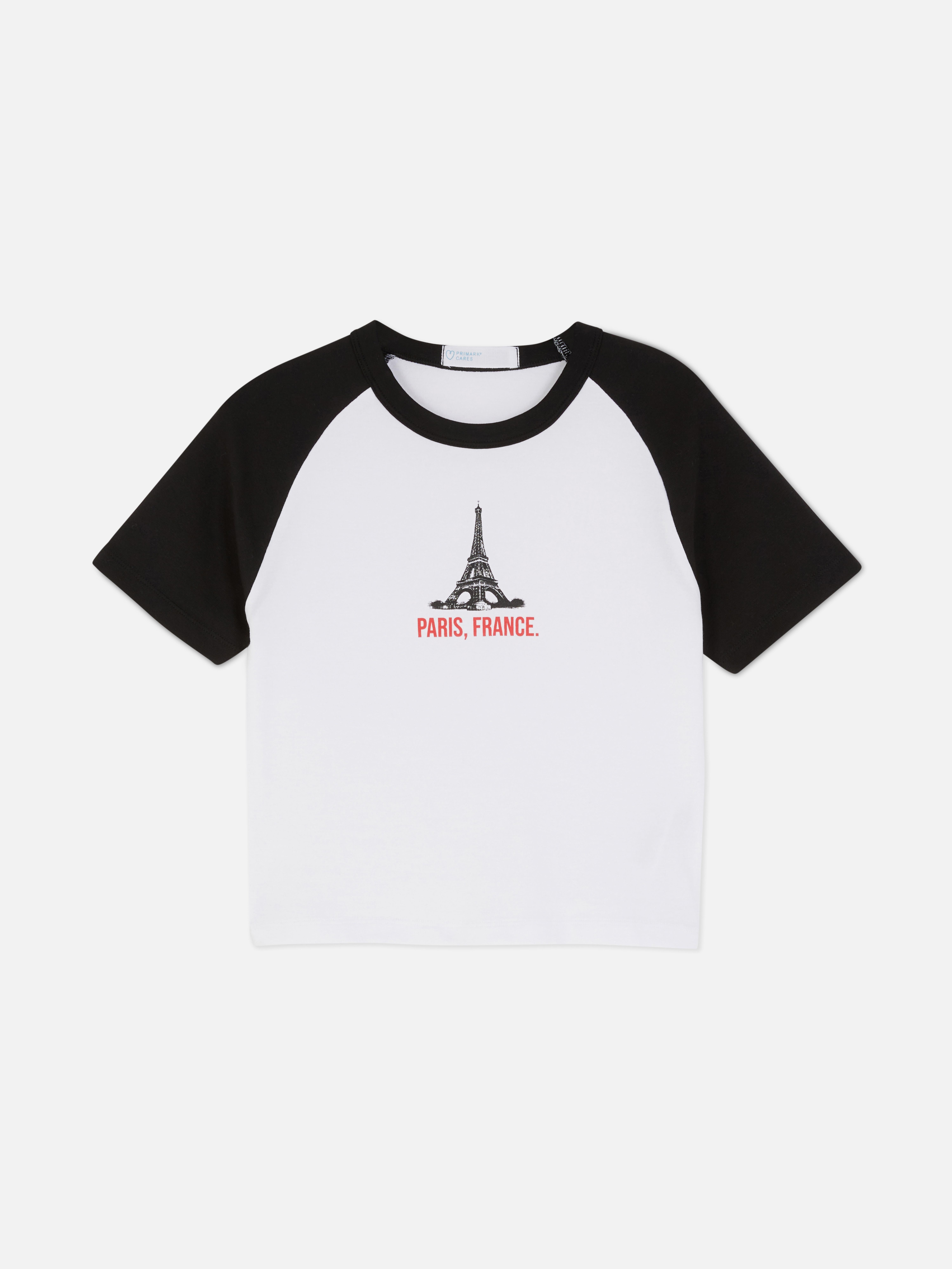 T-shirt court à manches raglan Paris