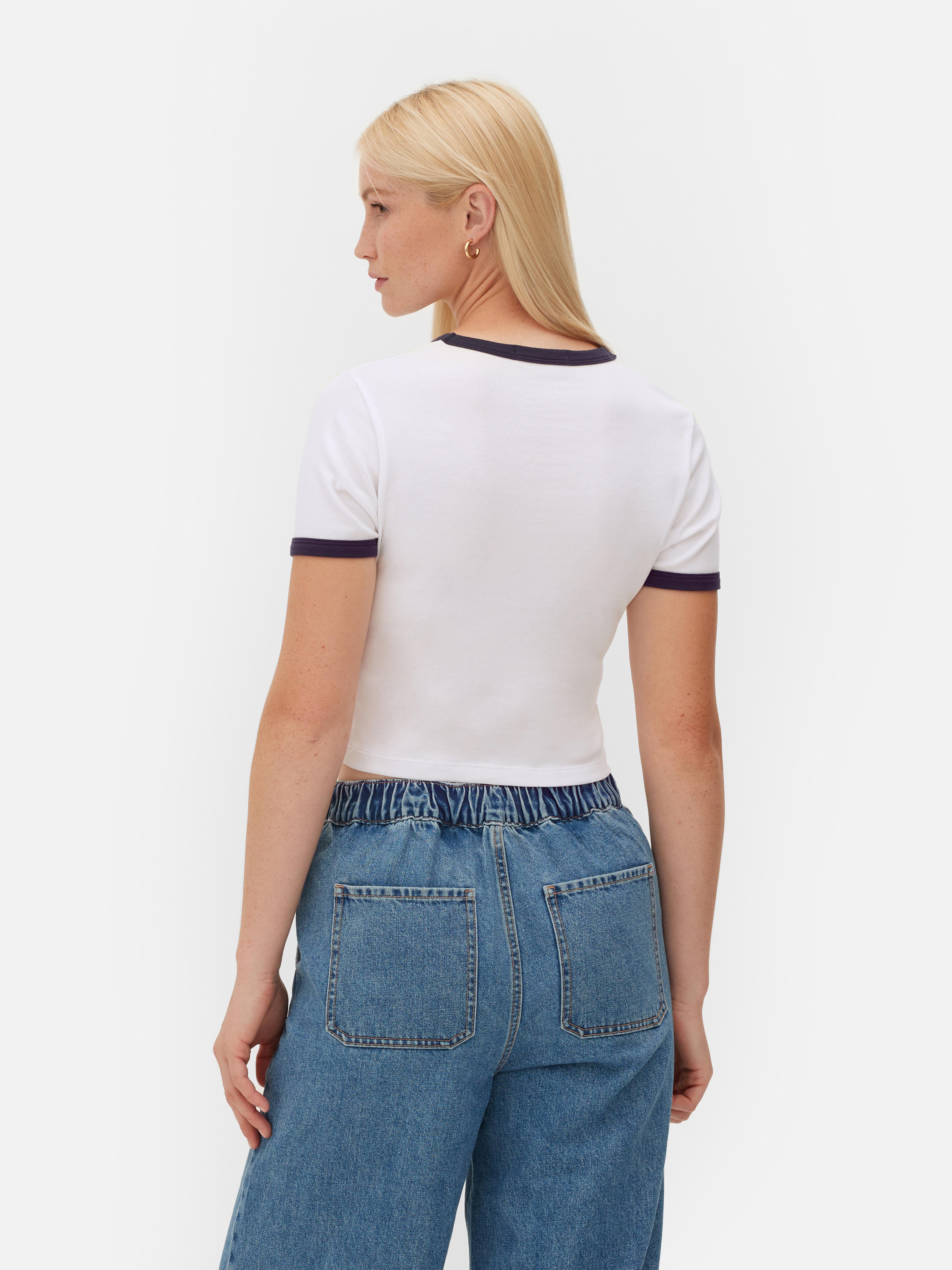 Edinburgh Cropped Ringer T-Shirt