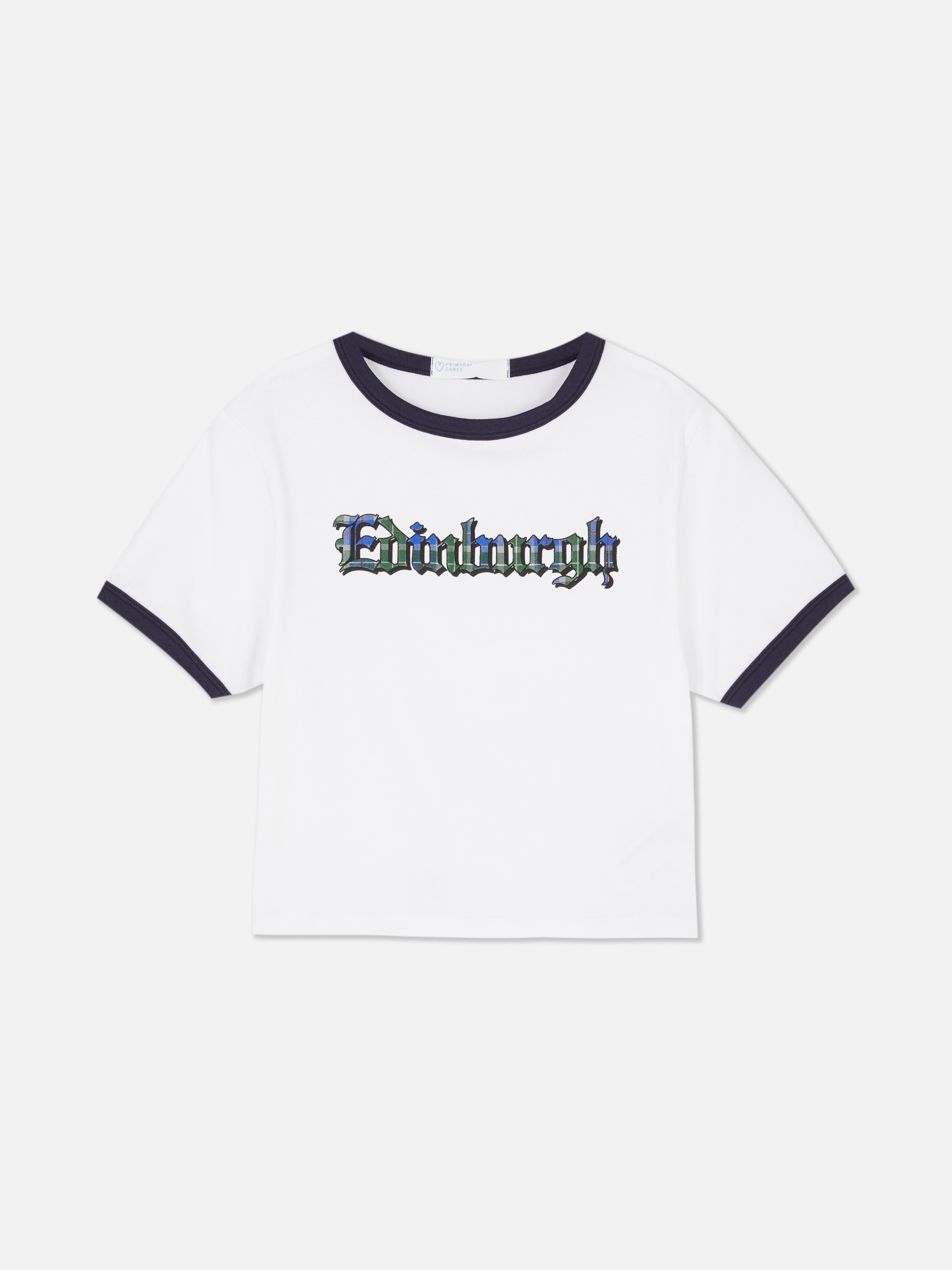 Edinburgh Cropped Ringer T-Shirt