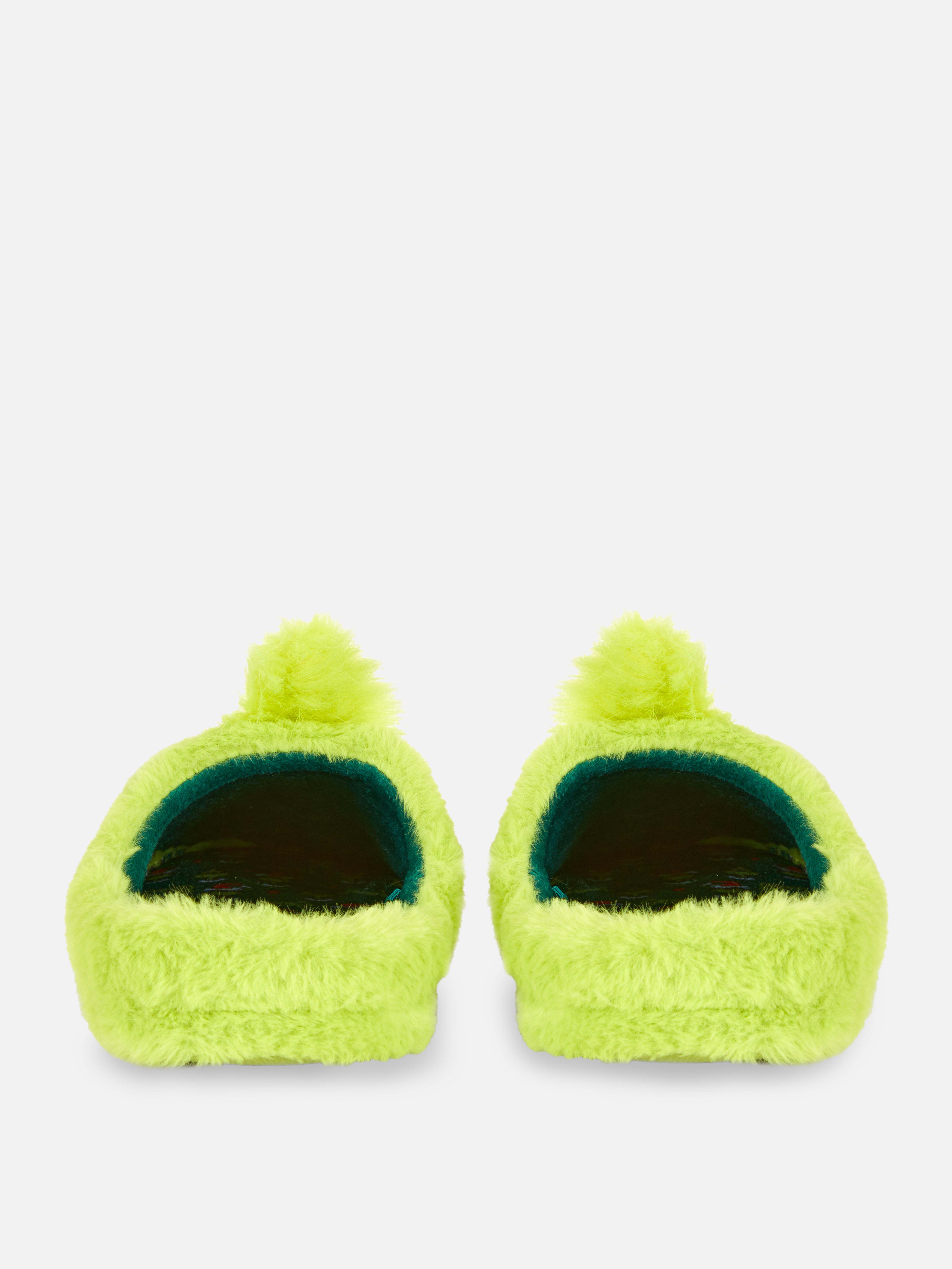 Womens Green The Grinch Mule Slippers Primark