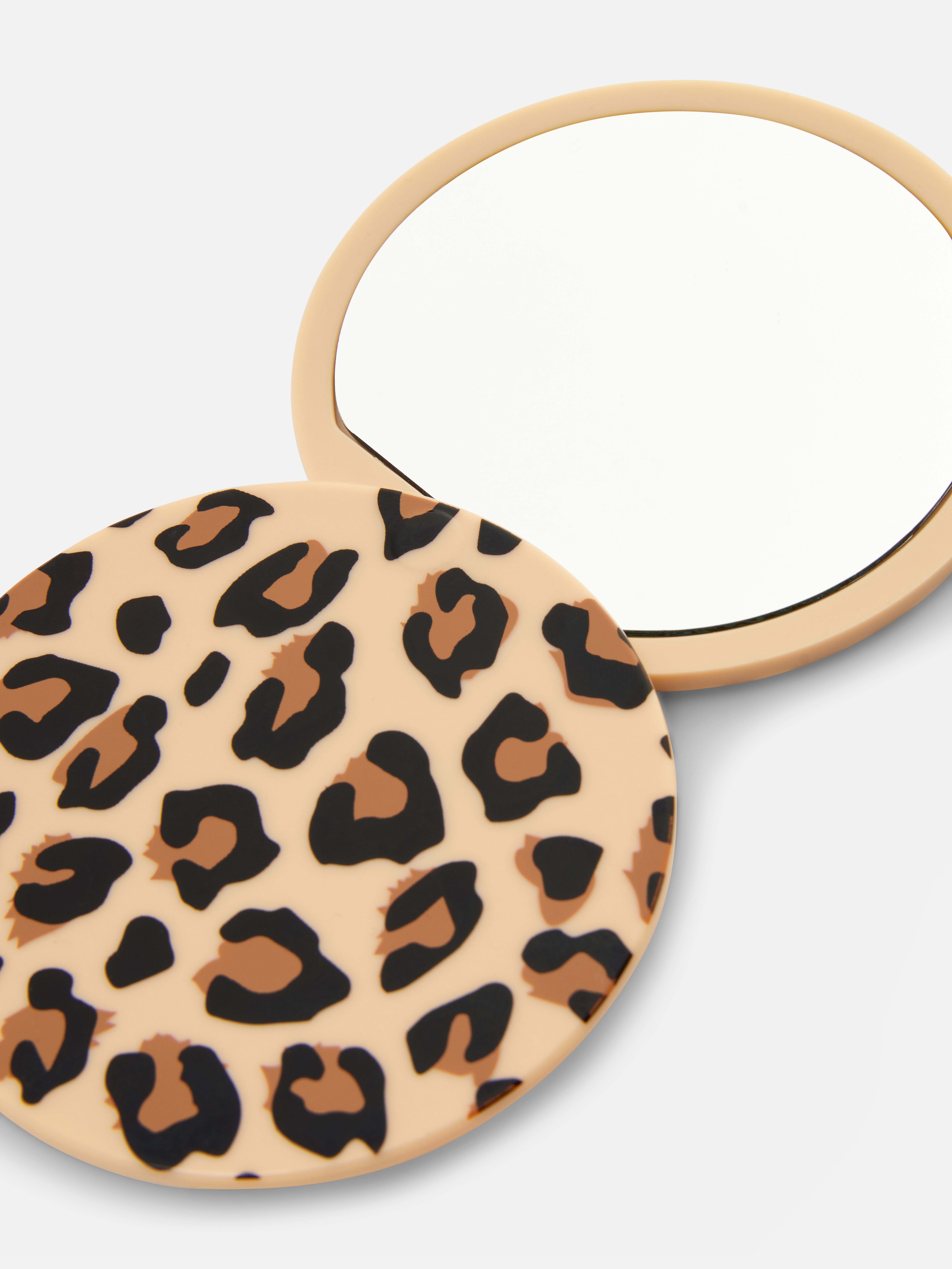 Leopard Print Compact Mirror