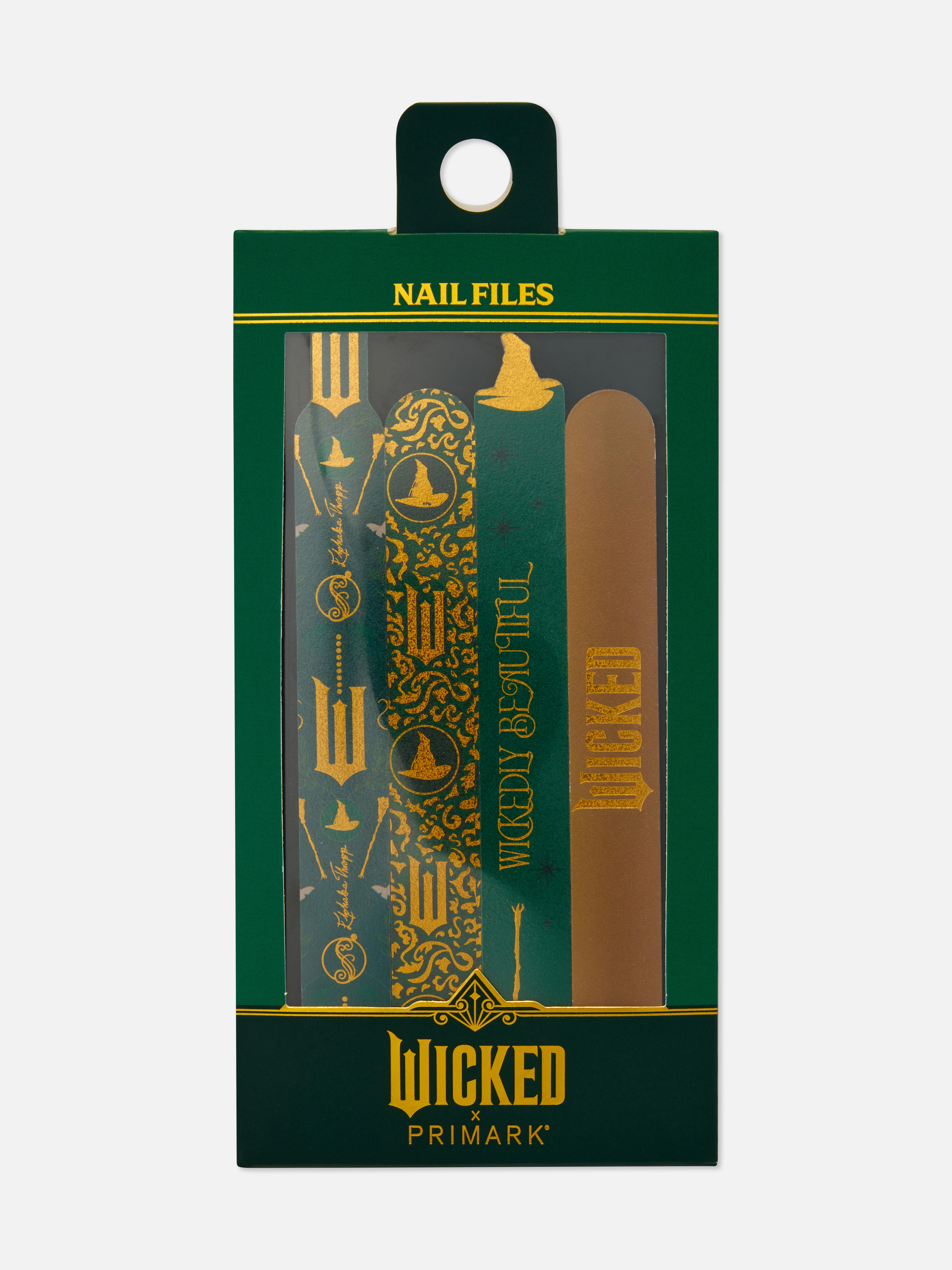Pack de 4 limas de uñas Wicked x Primark
