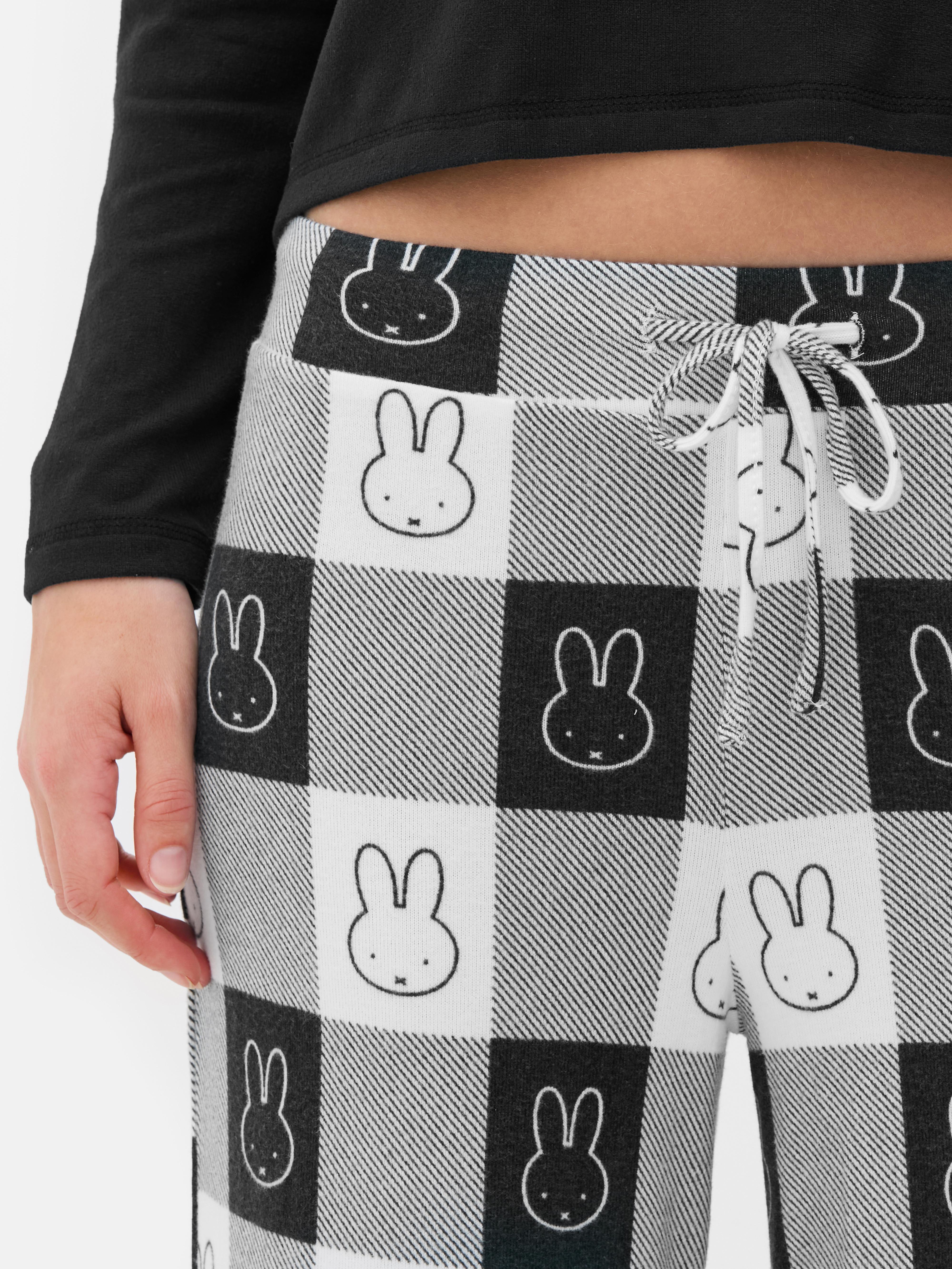 Miffy kockás pizsamanadrág