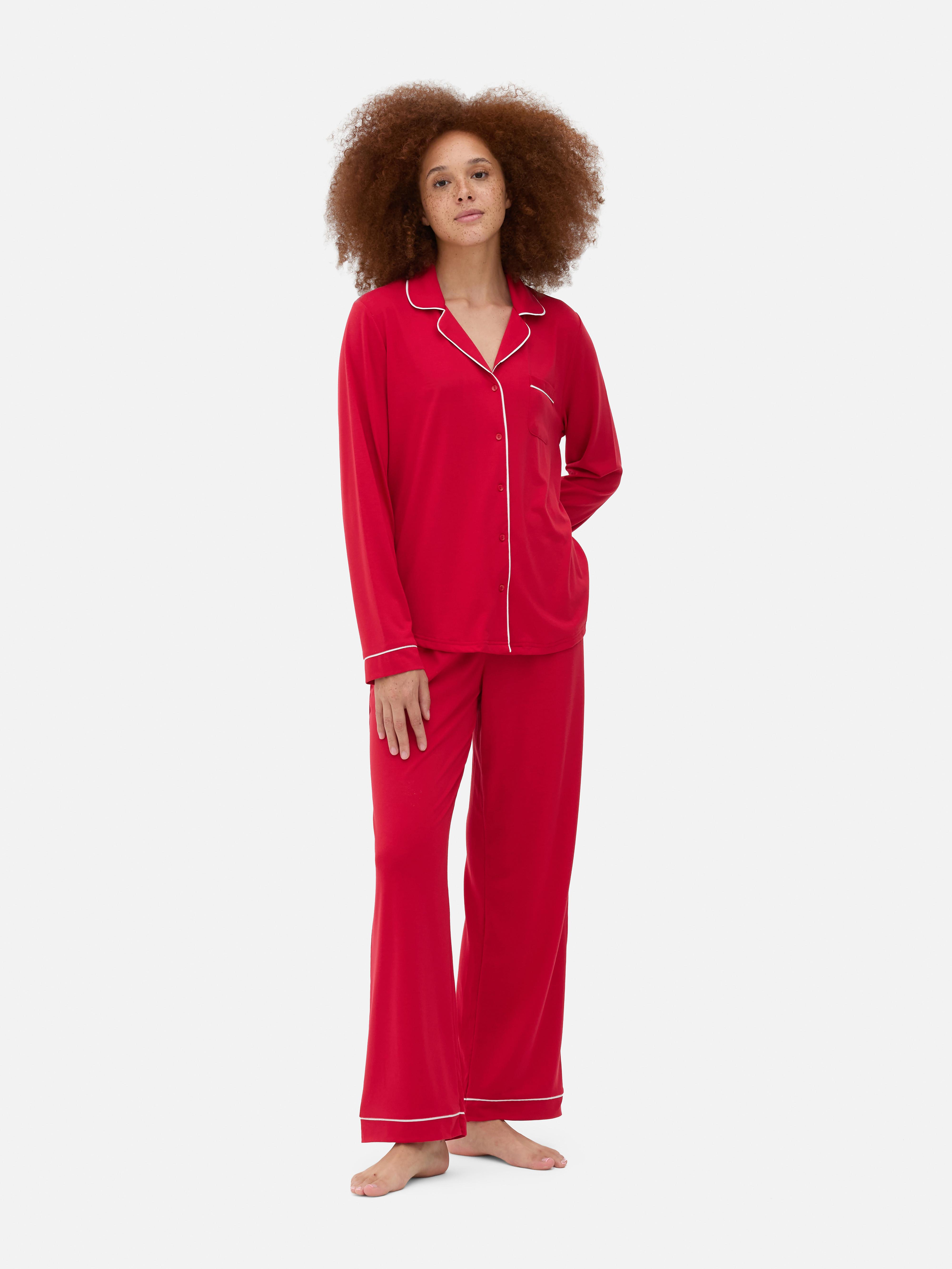 Red jersey pyjamas sale