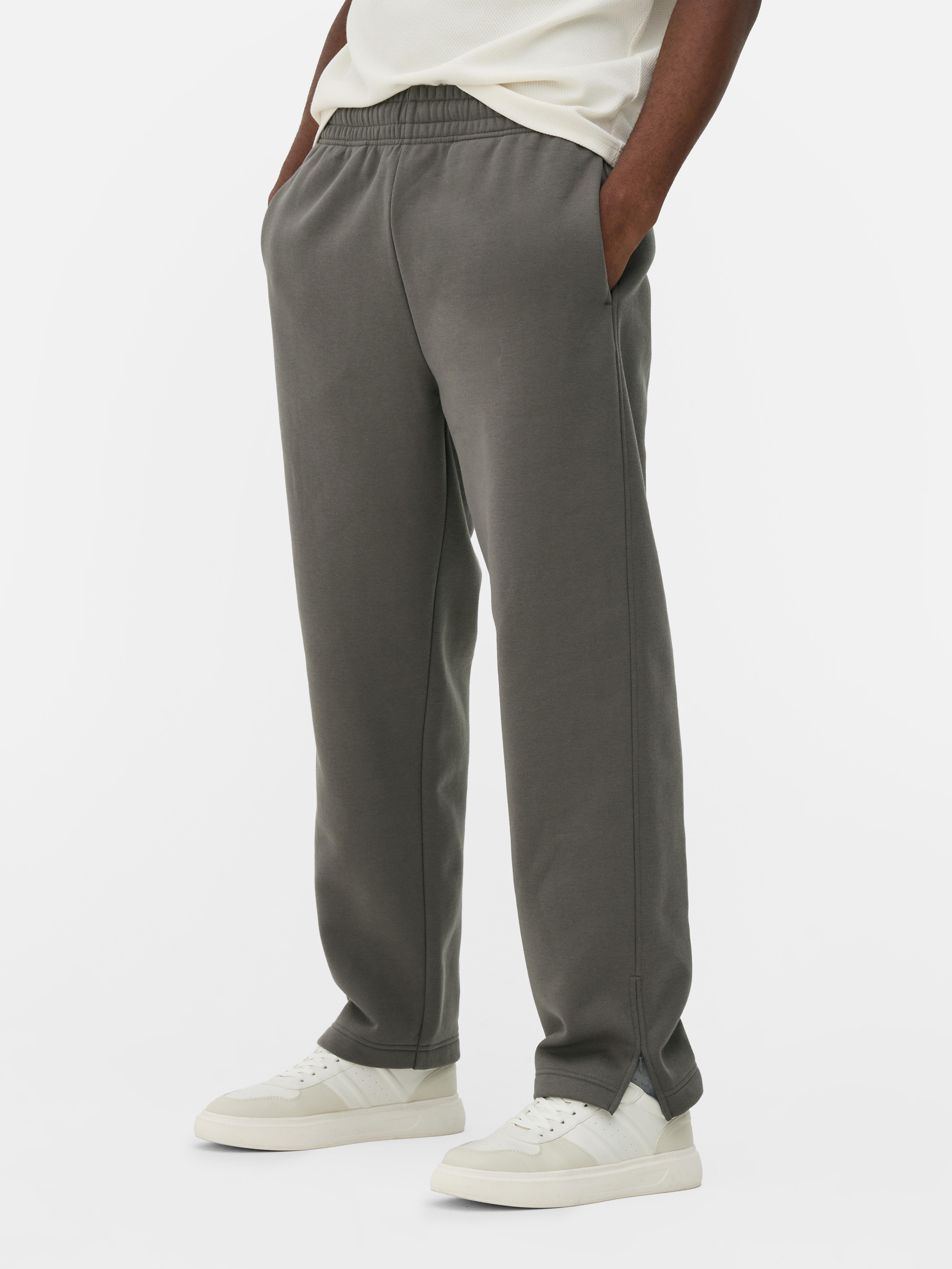 Men s Charcoal Split Hem Joggers Penneys