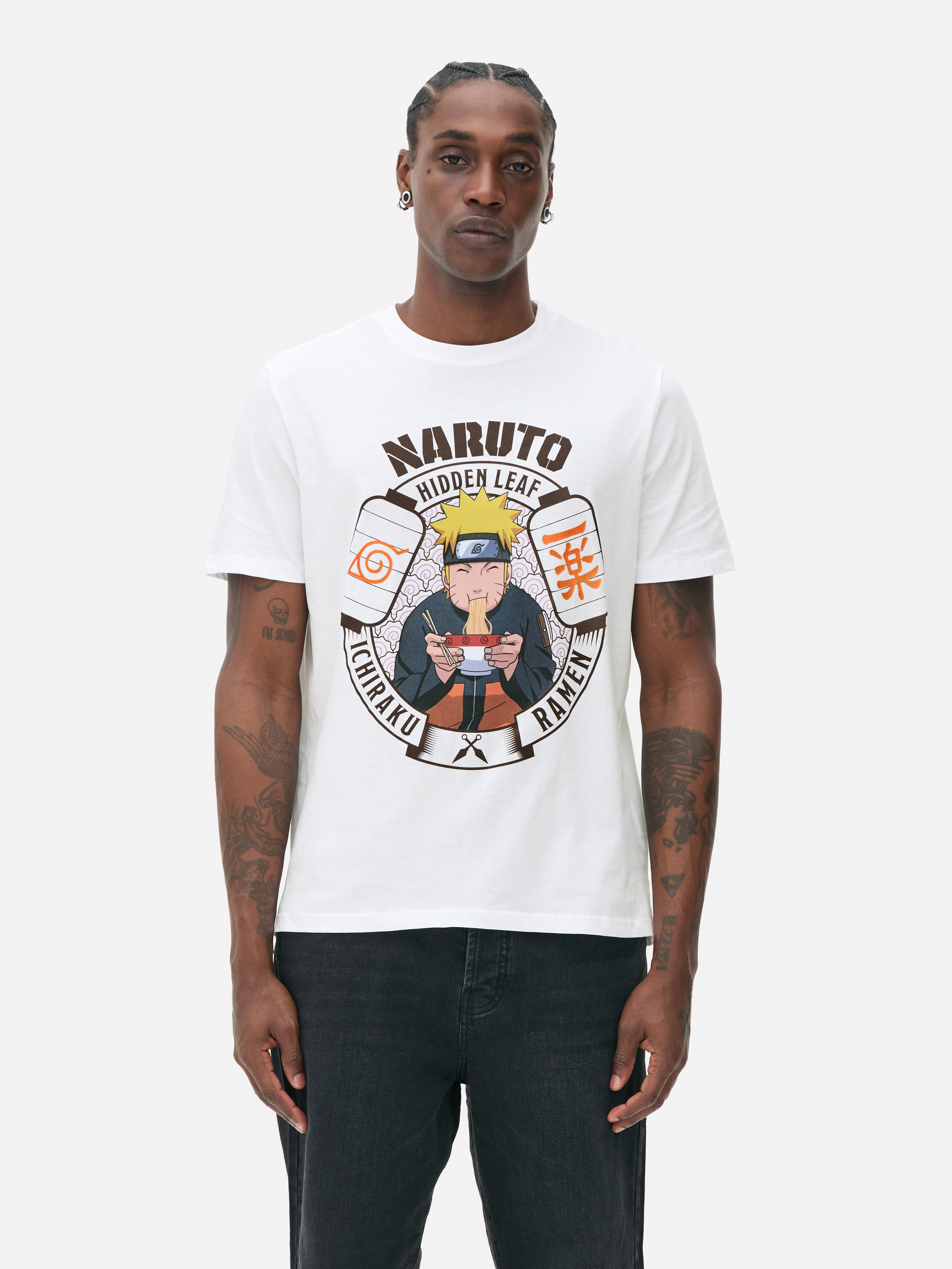 Camiseta de Ichiraku Ramen de Naruto Blanco Hombre Primark