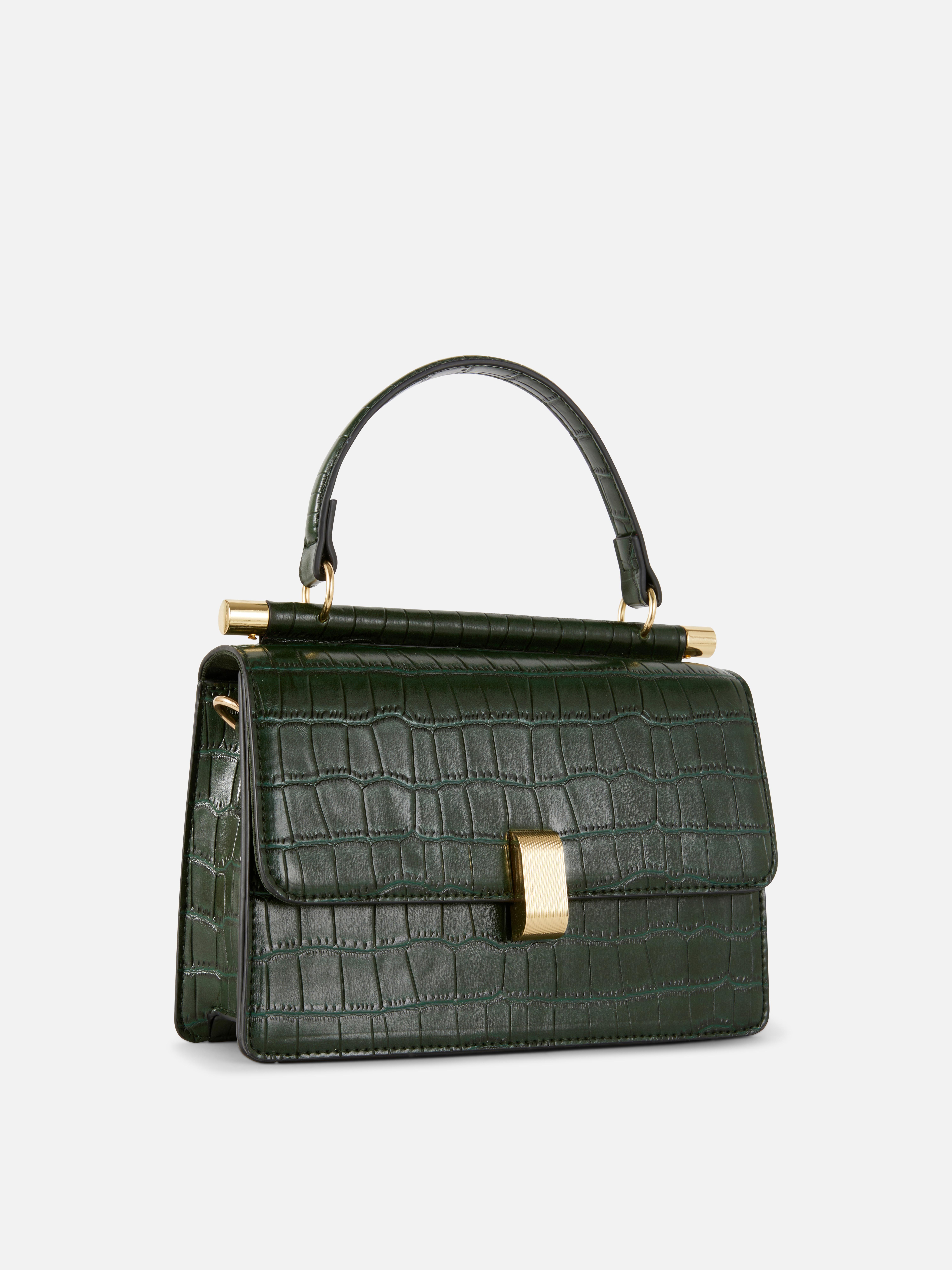 Borsa coccodrillo verde fashion