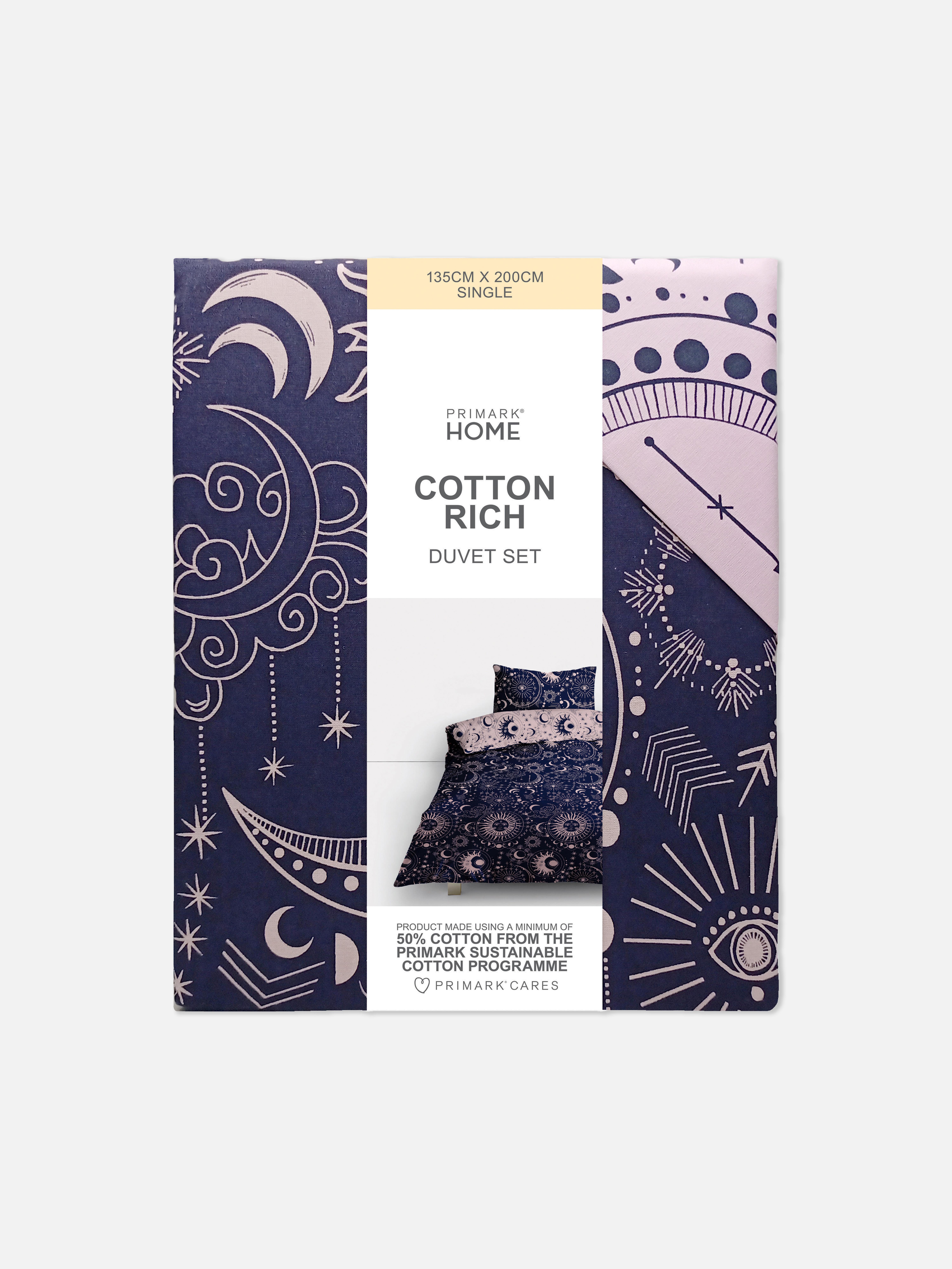 Capa edredão solteiro estampado estrelas