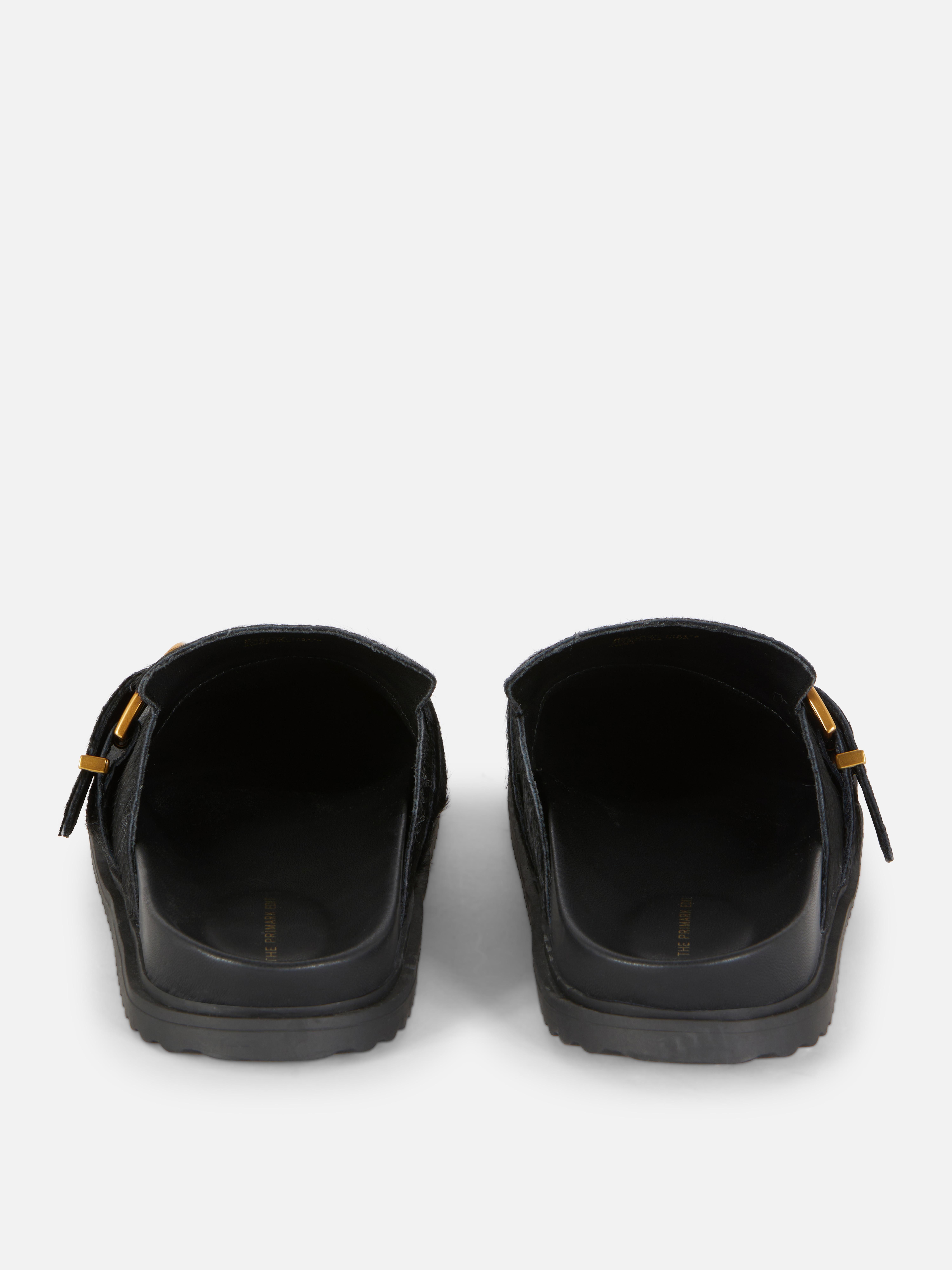 Leon 2019 Sabots Mules Chaussons Chaussures En Cuir Femme