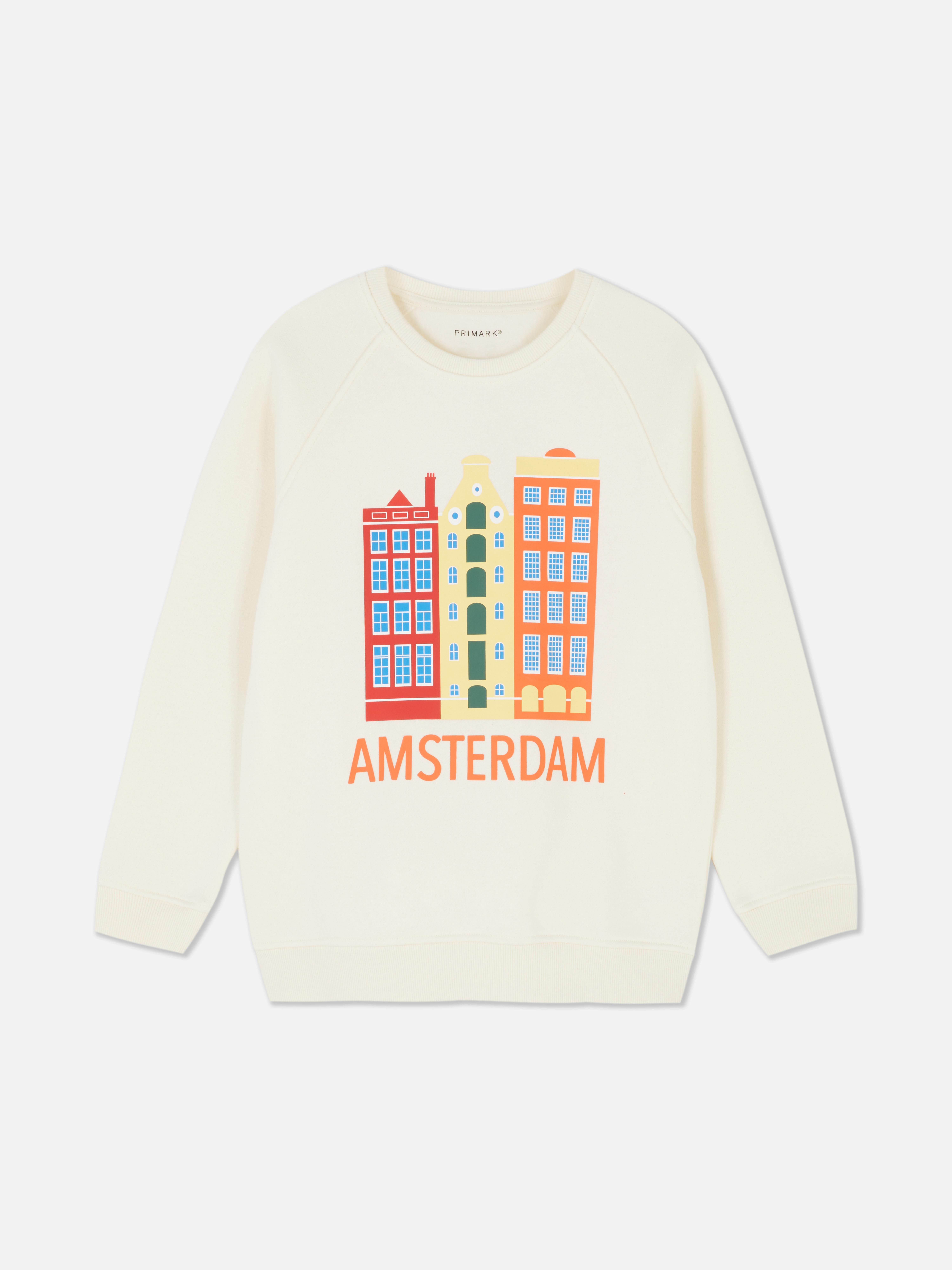 Sweatshirt voor kinderen met print Amsterdam City