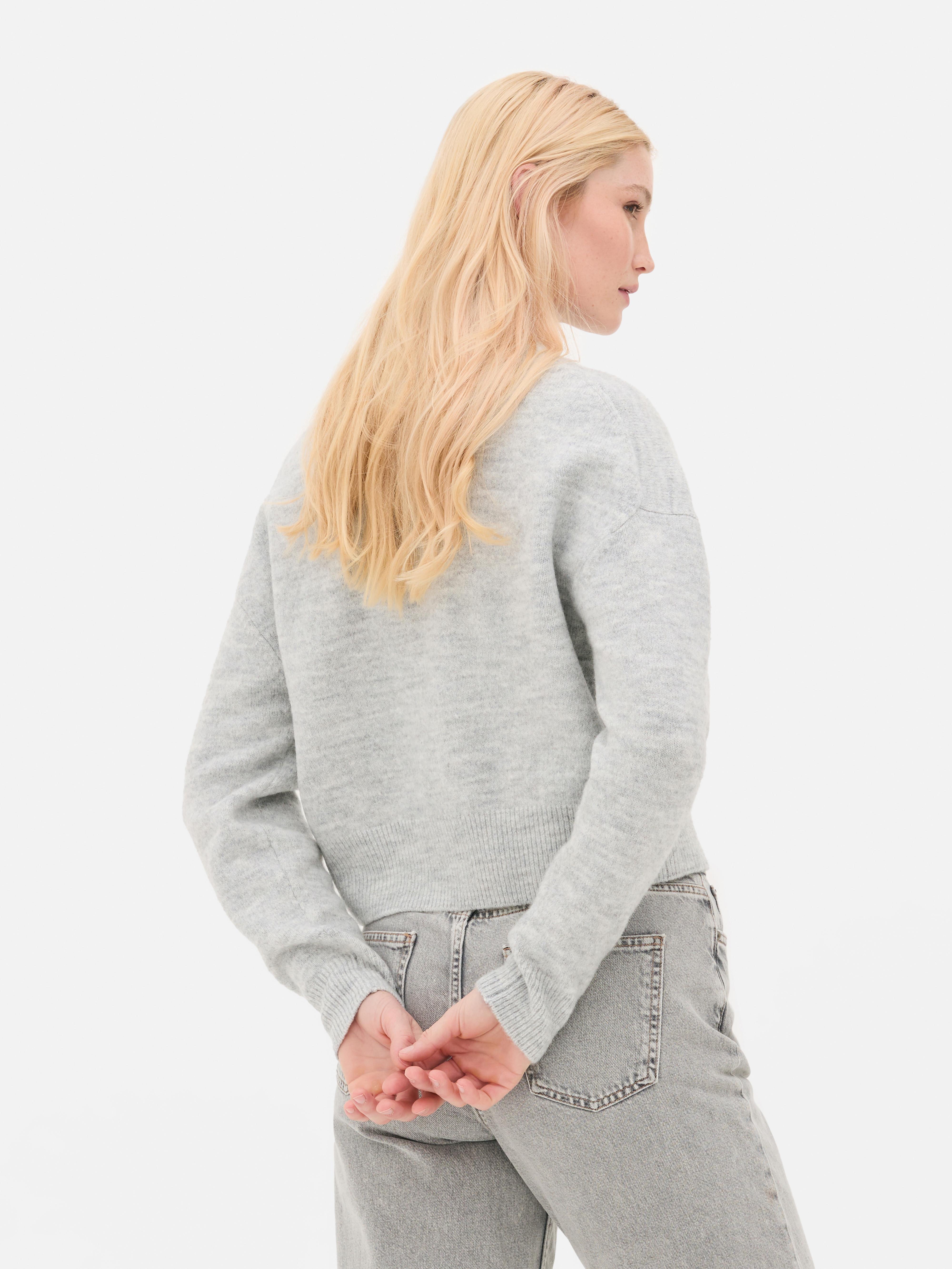 Button-Up Knit Cardigan