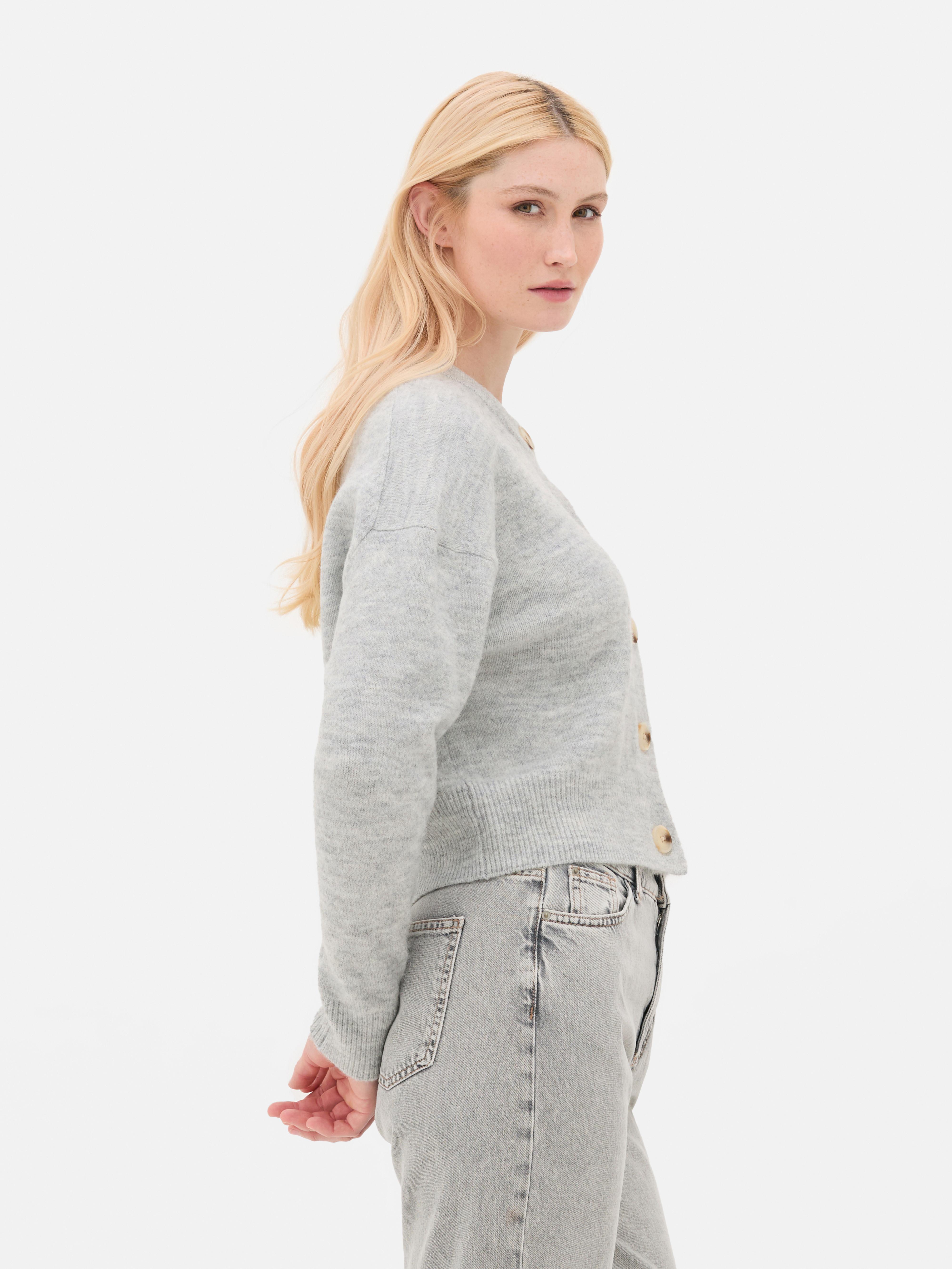 Button-Up Knit Cardigan