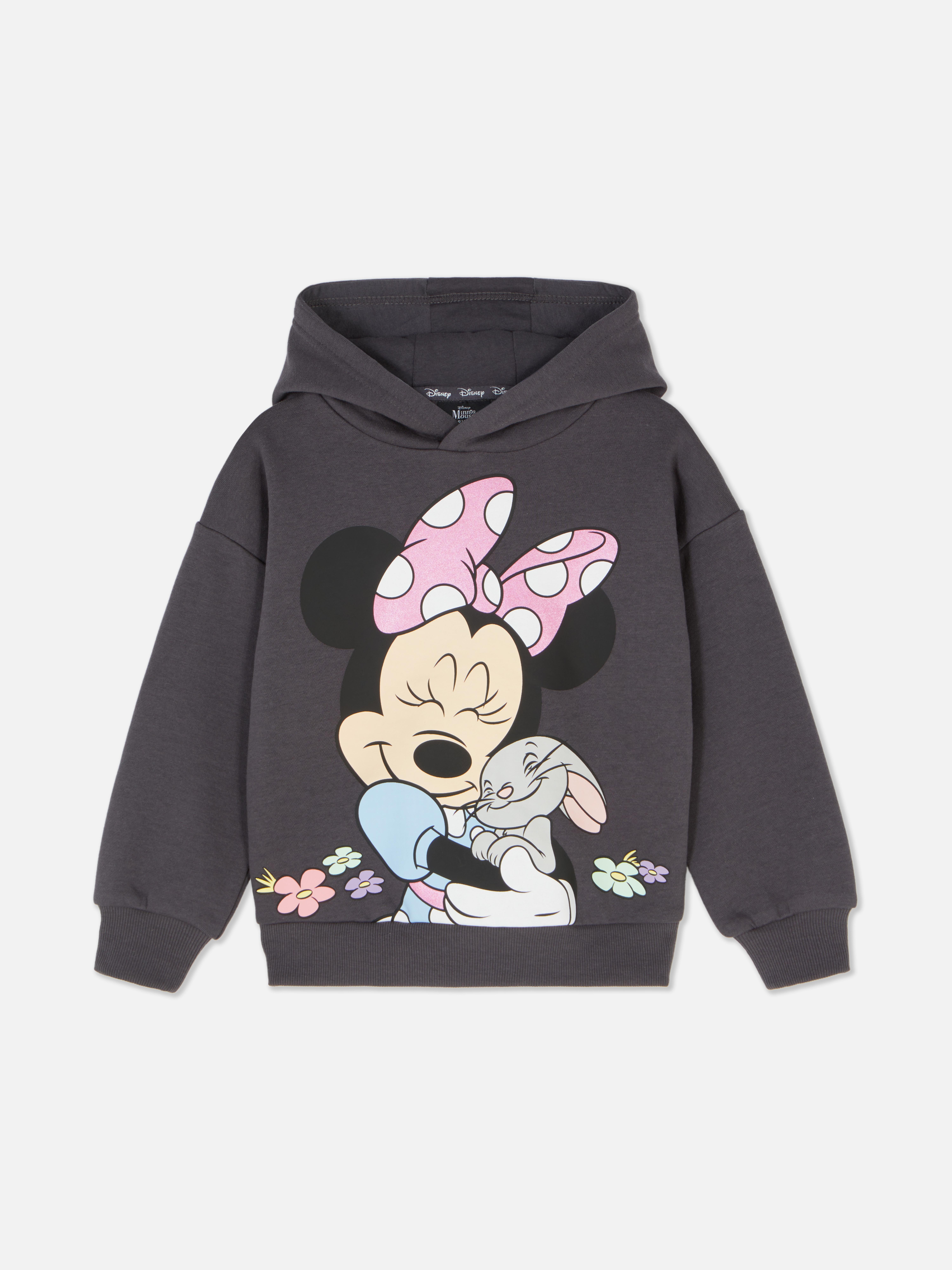 Girls Charcoal Disney s Minnie Mouse Co ord Graphic Hoodie Primark