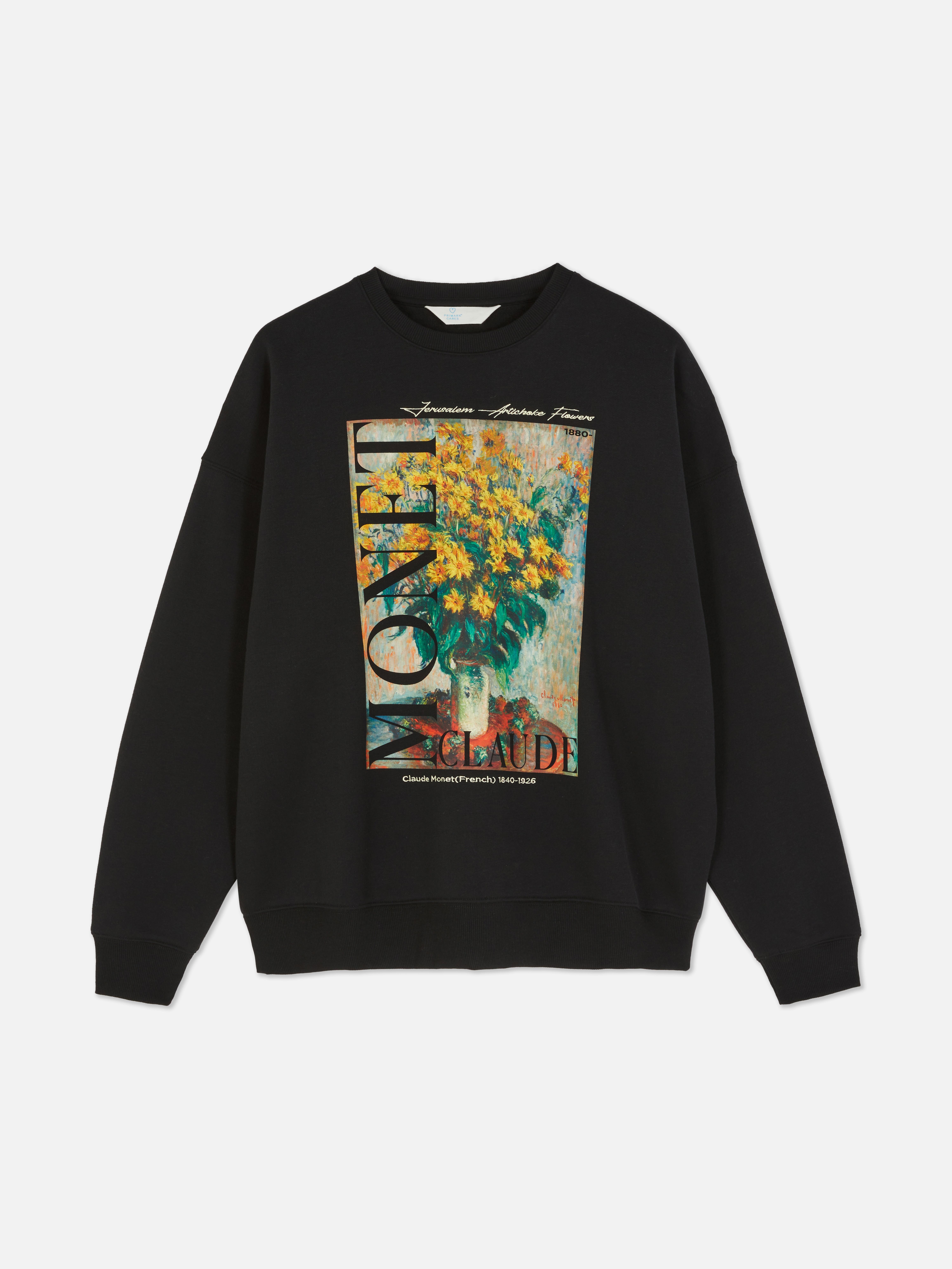 Sweatshirt met print Aardpeerbloemen Claude Monet