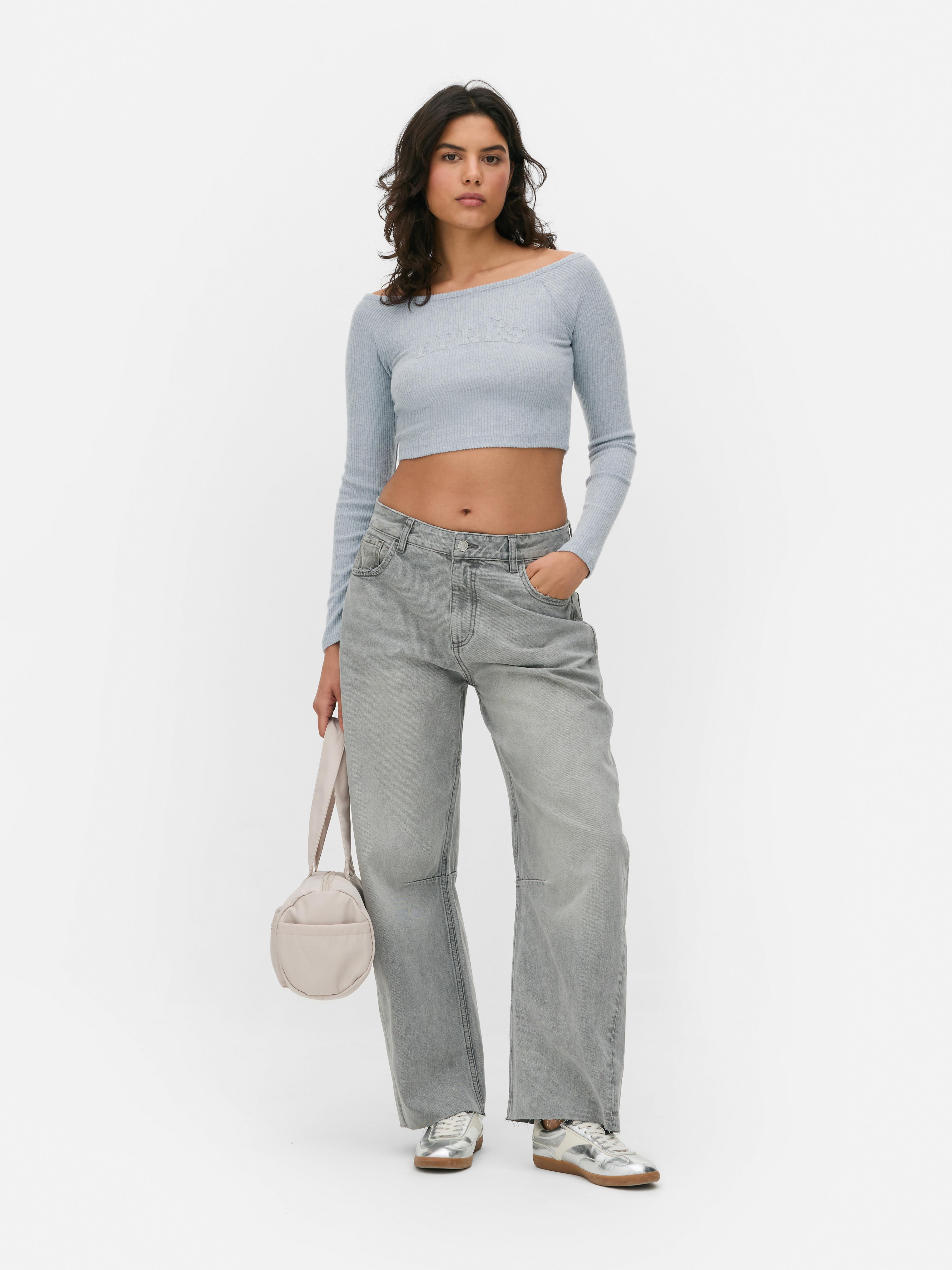 Top a coste con spalle scoperte coordinato Blu Donna Primark