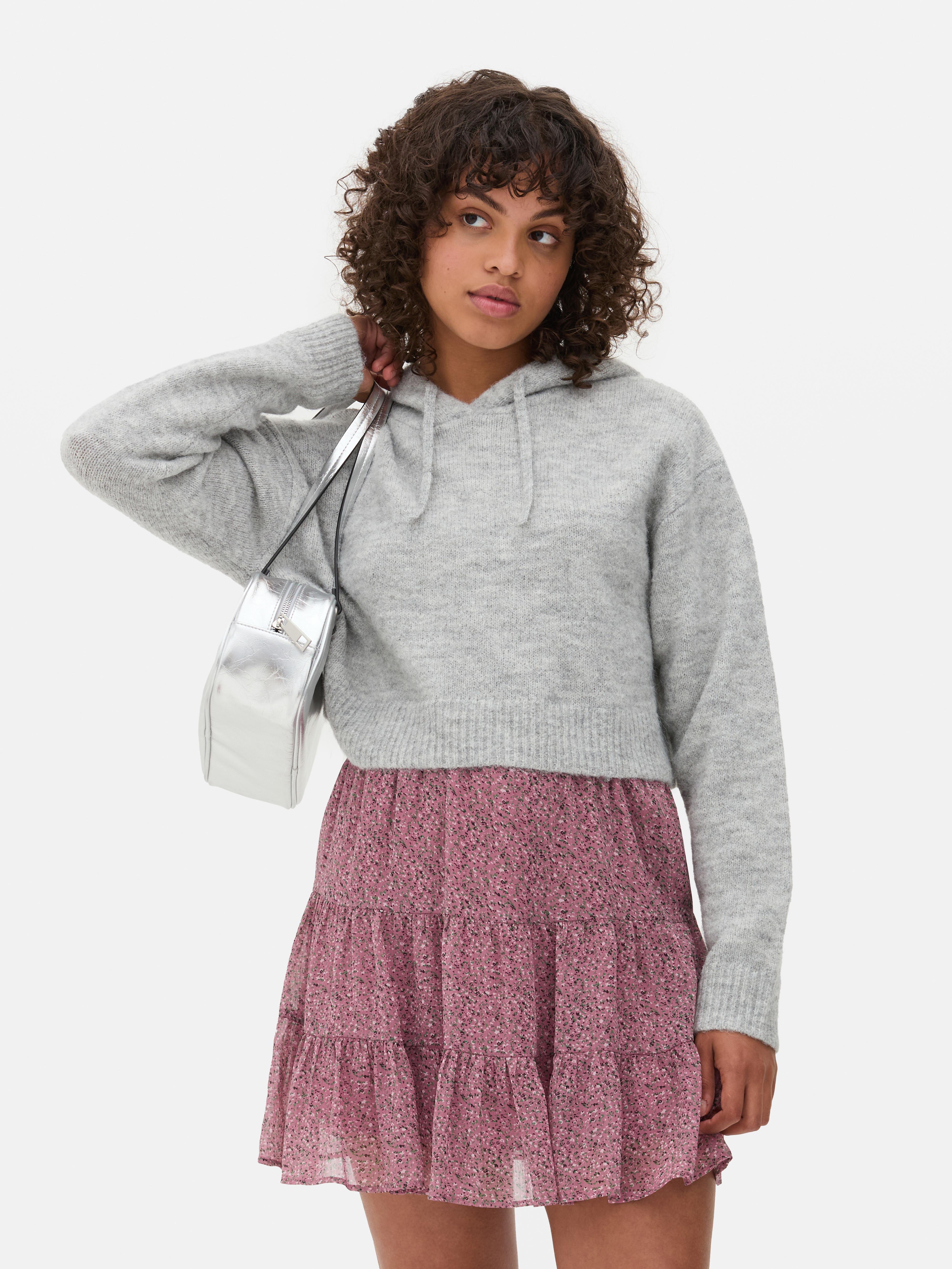 DESIGN - Felpa Con Cappuccio Oversize Color Crema Caldo Super Morbida In Coordinato