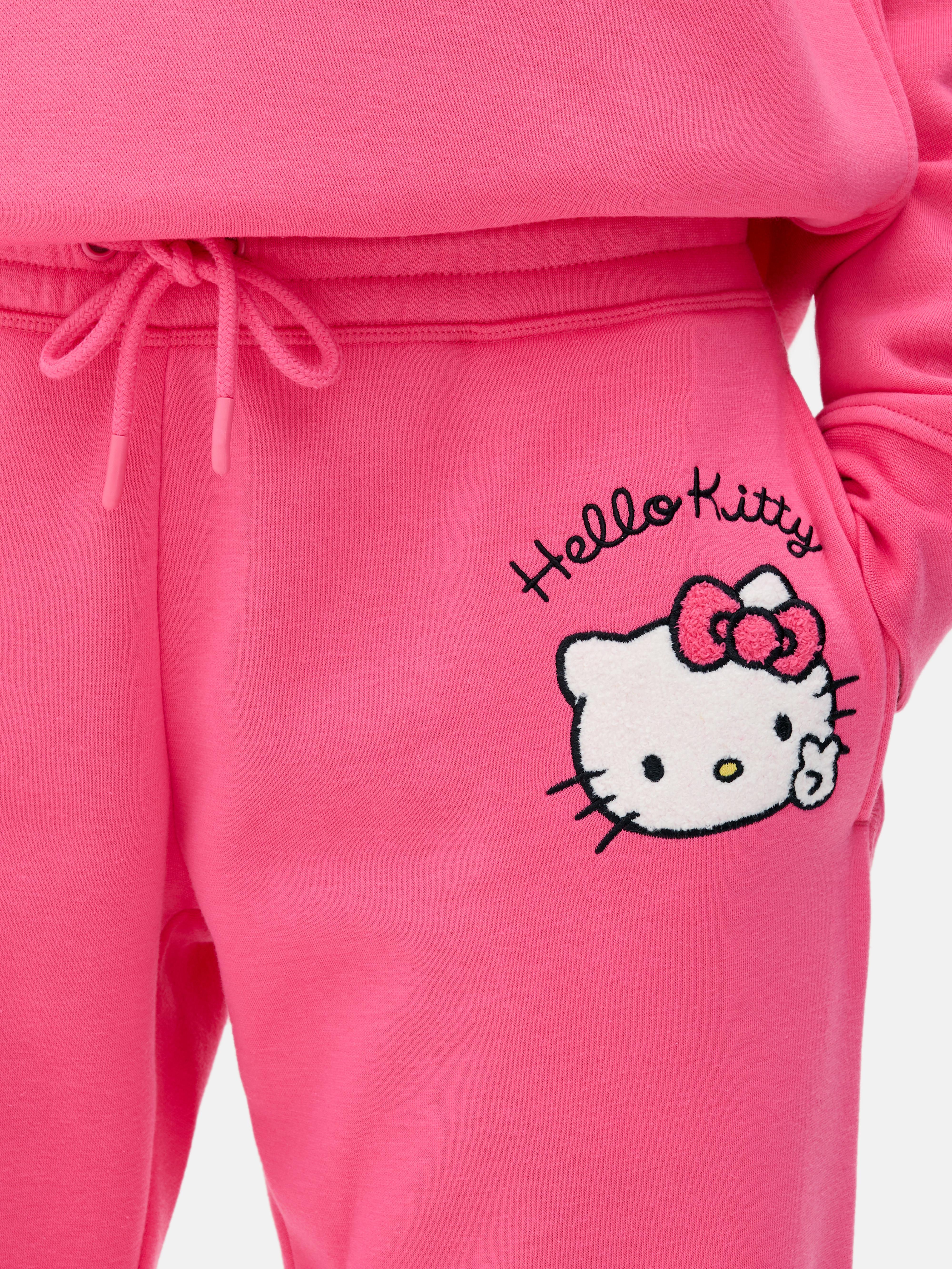 Pantaloni da tuta con logo applicato Hello Kitty