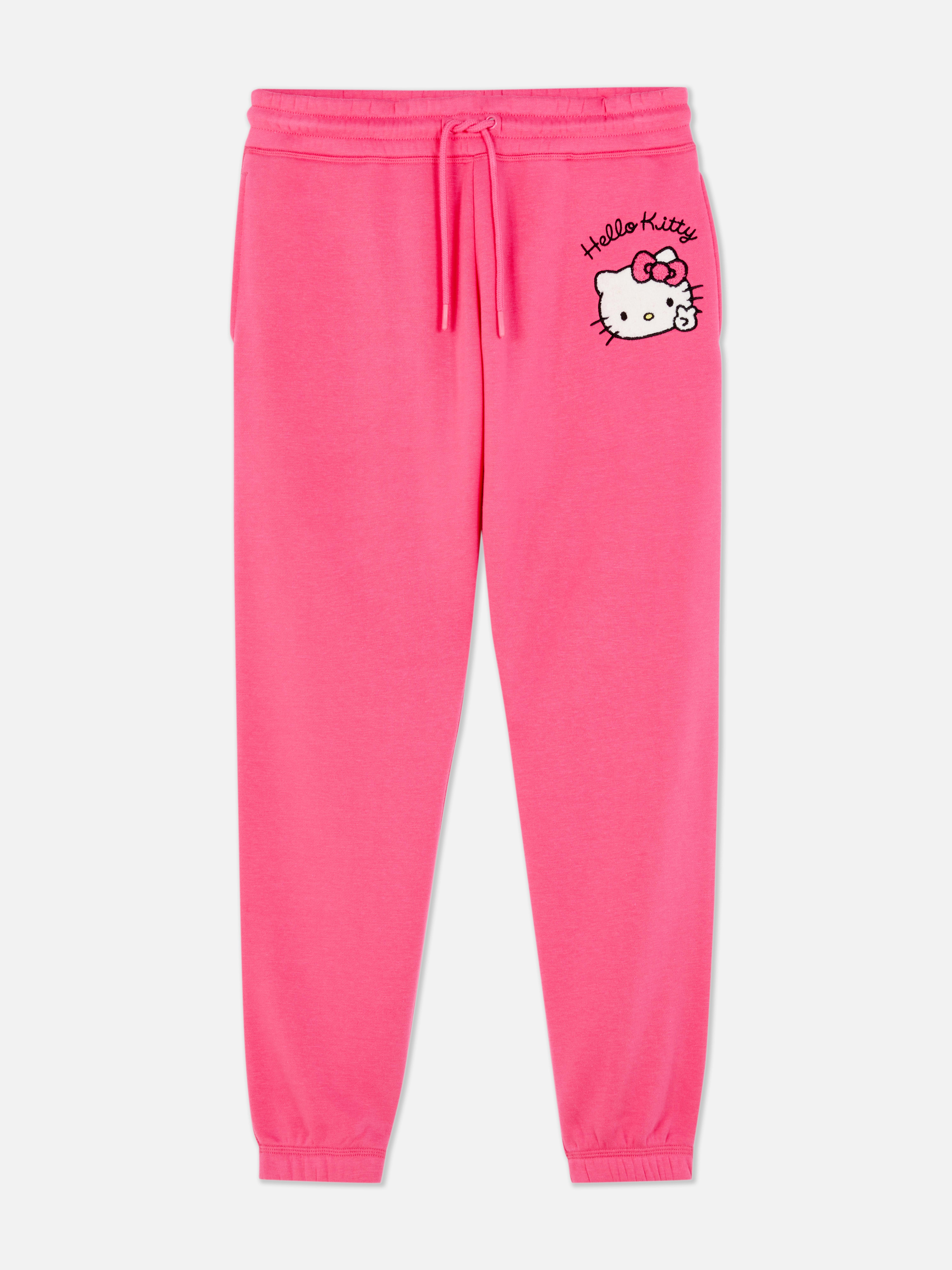 Pantaloni da tuta con logo applicato Hello Kitty
