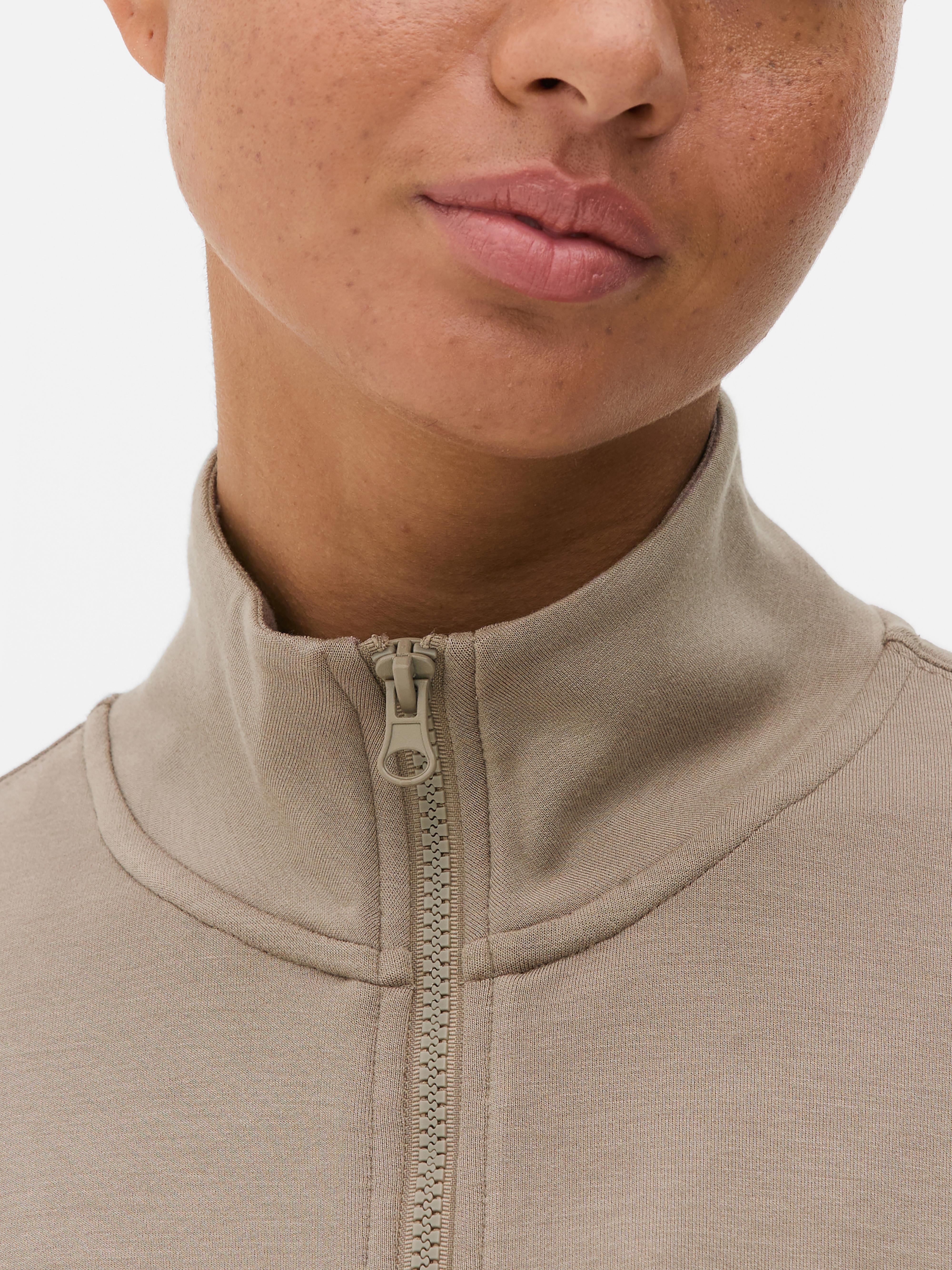 Funnel neck zip up sweatshirt sale