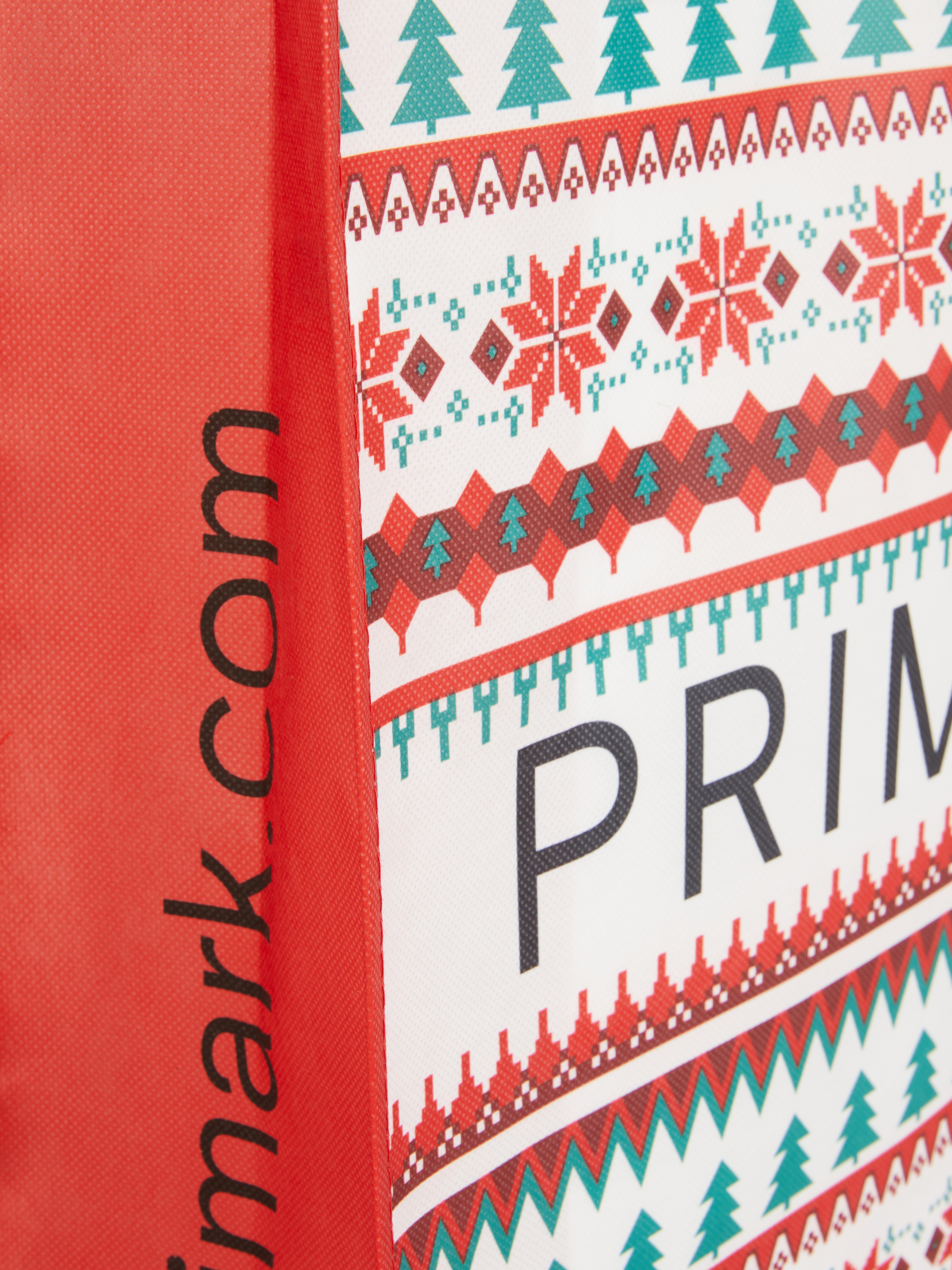Nákupní taška Primark se vzorem fair isle