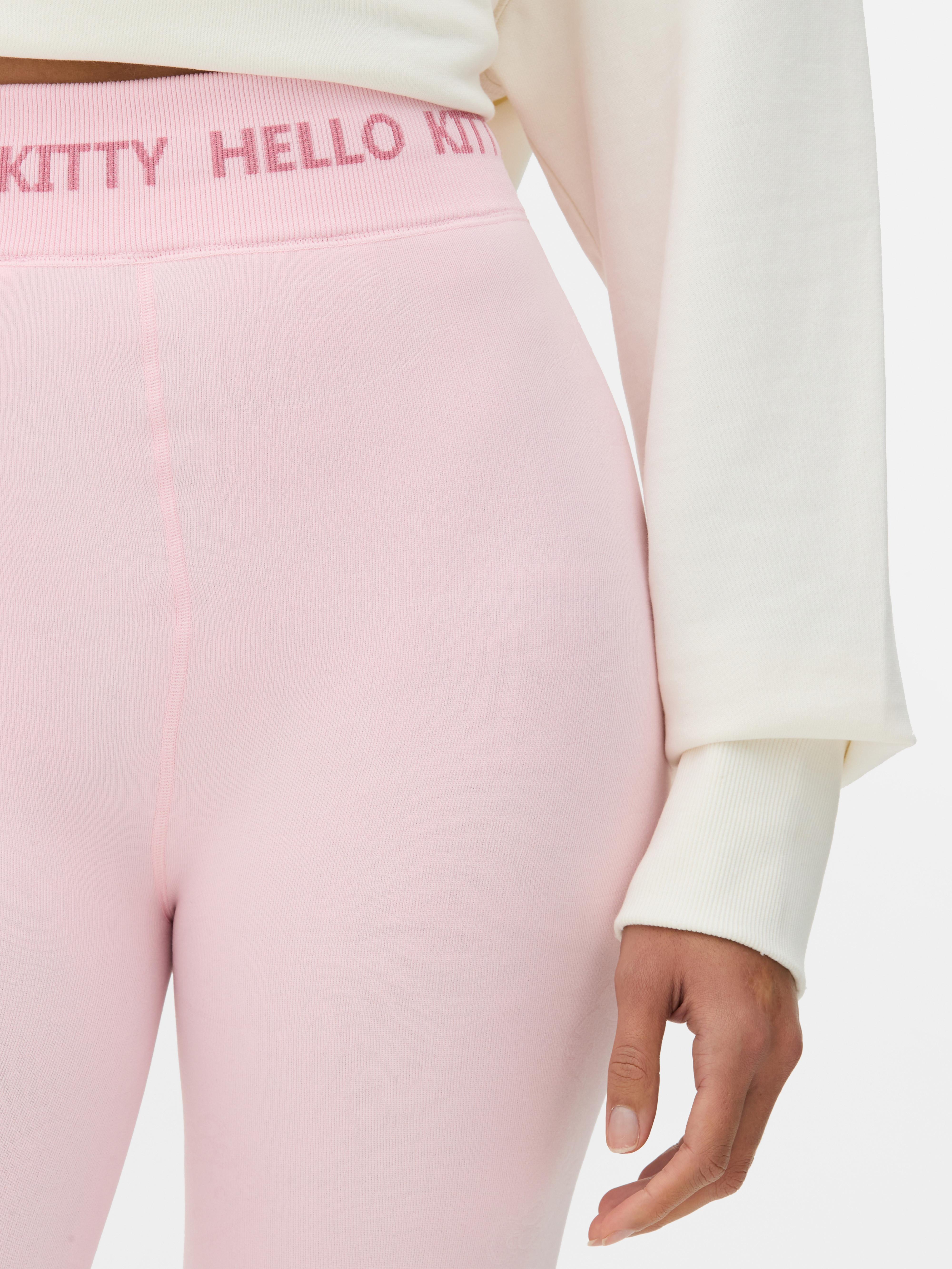 Women s Pink Hello Kitty Velvet Plush Leggings Penneys