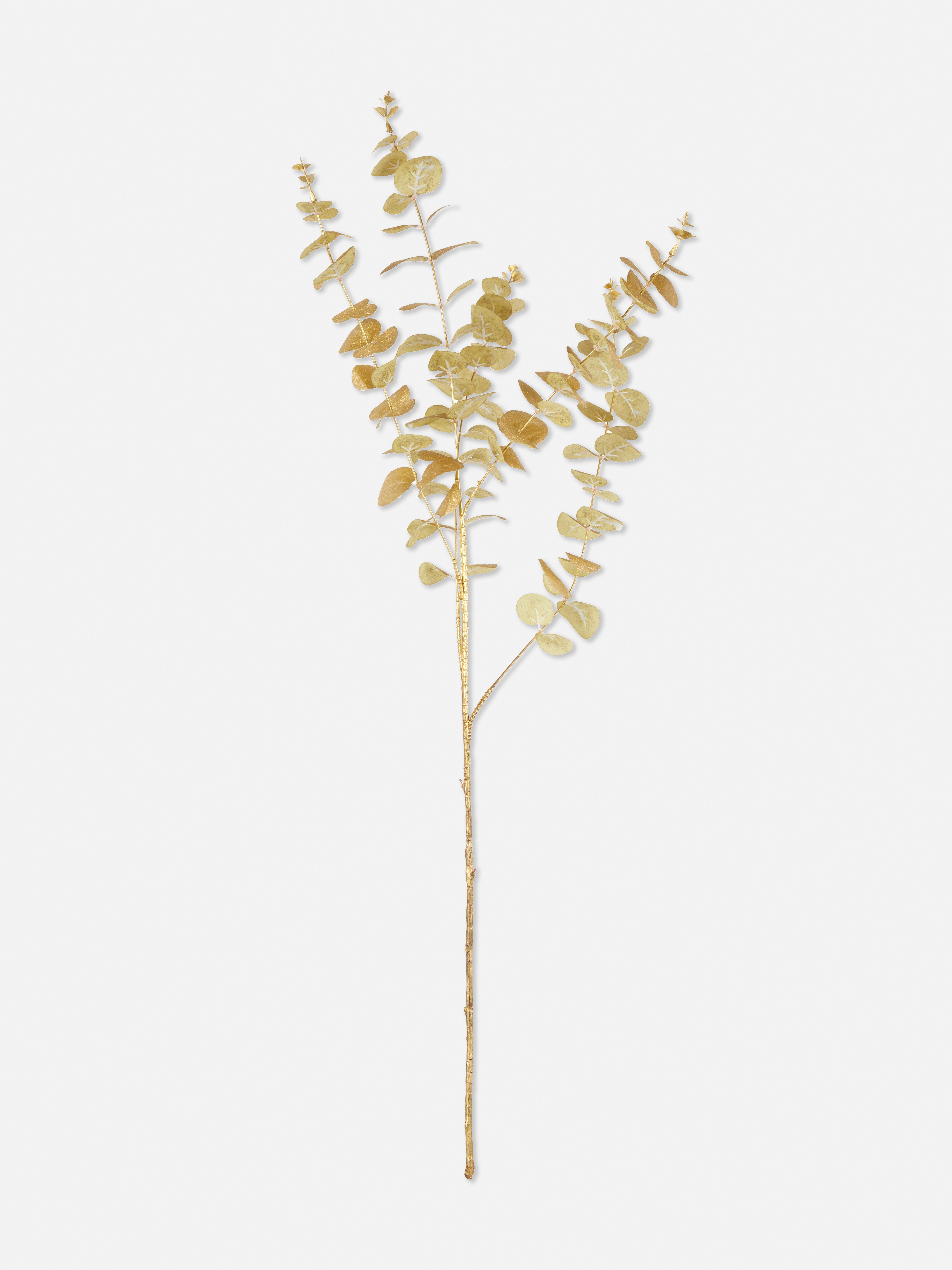 Gold Single Stem Faux Eucalyptus Penneys