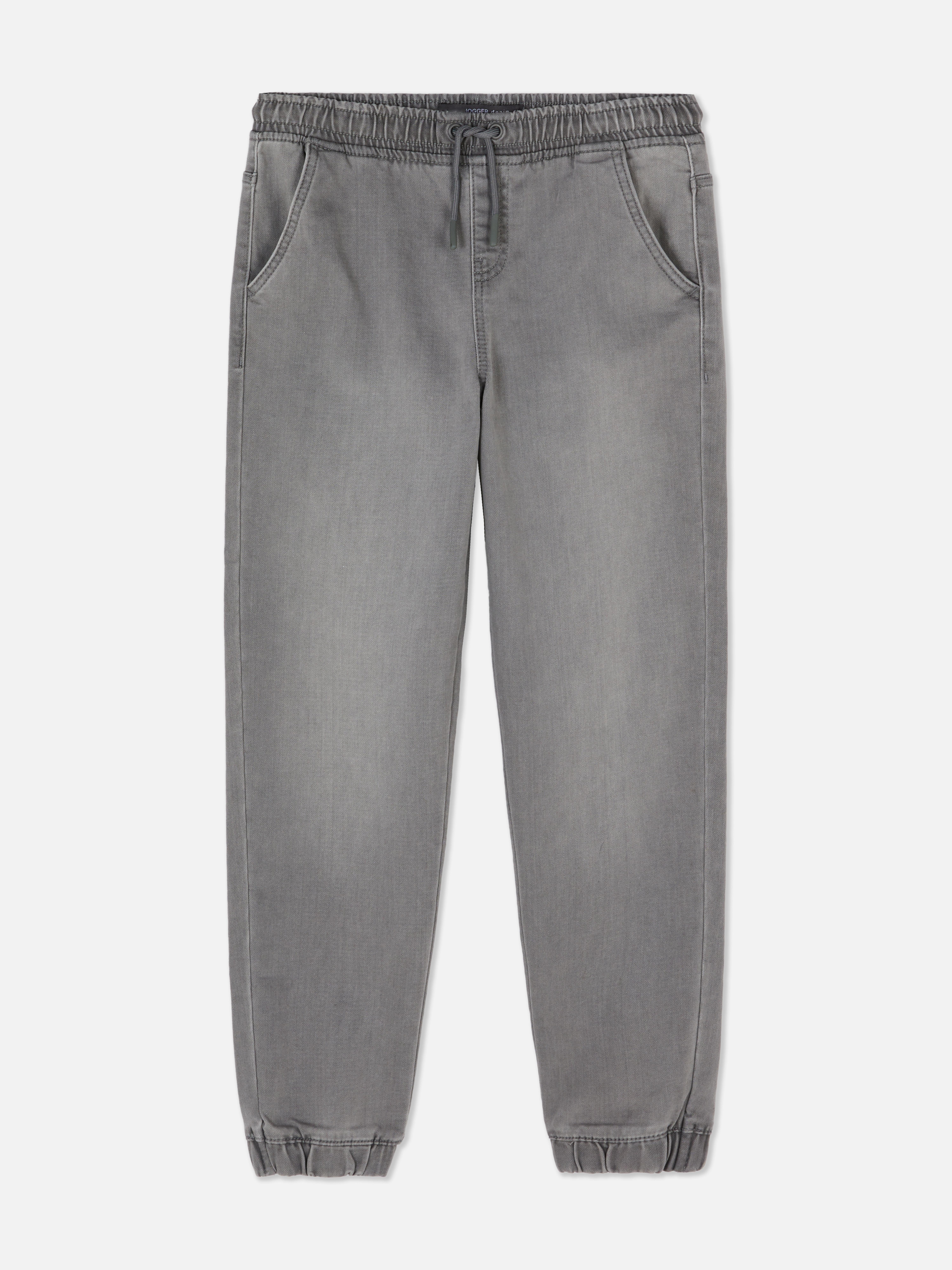 Jogger-Jeans mit Kordelzug Grau