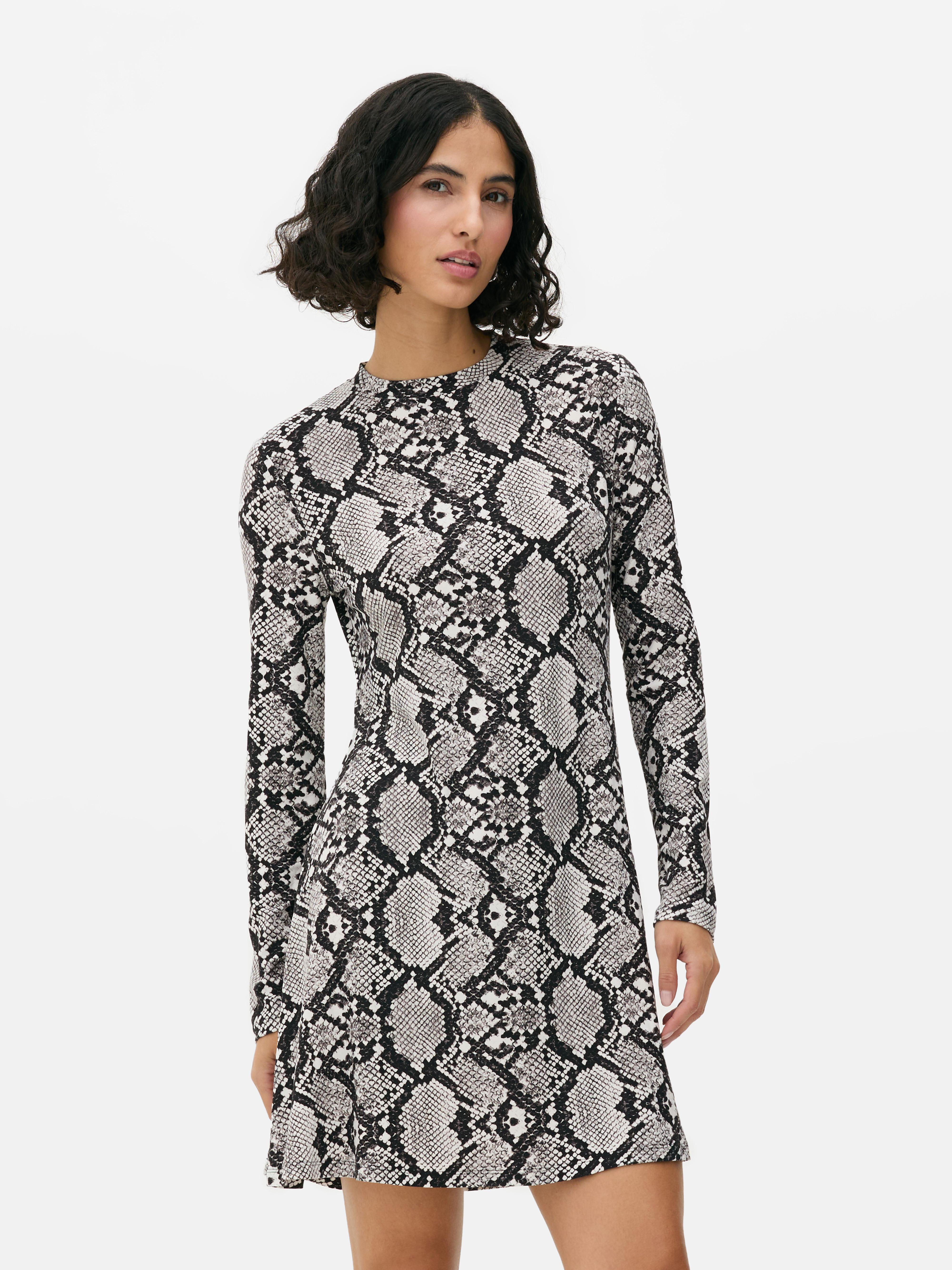Womens Multi Long Sleeve Skater Dress Primark